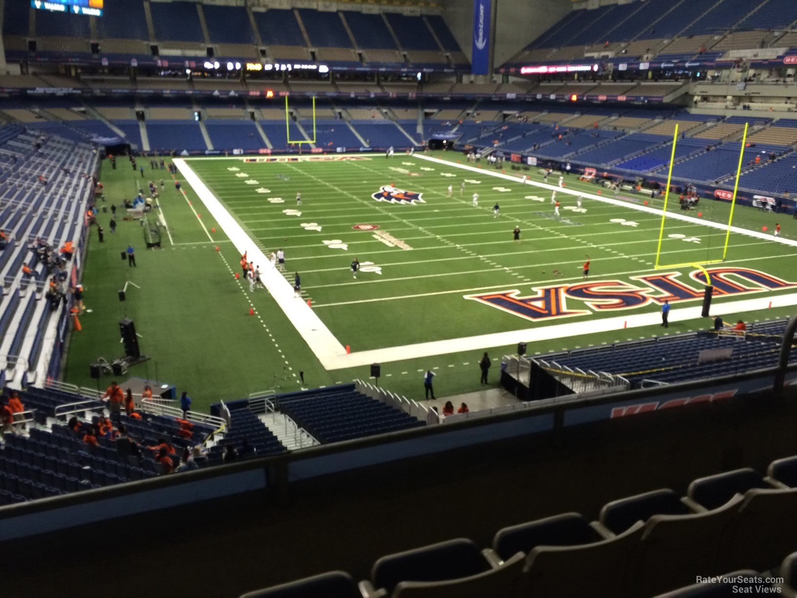 section 226, row 5 seat view  for football - alamodome