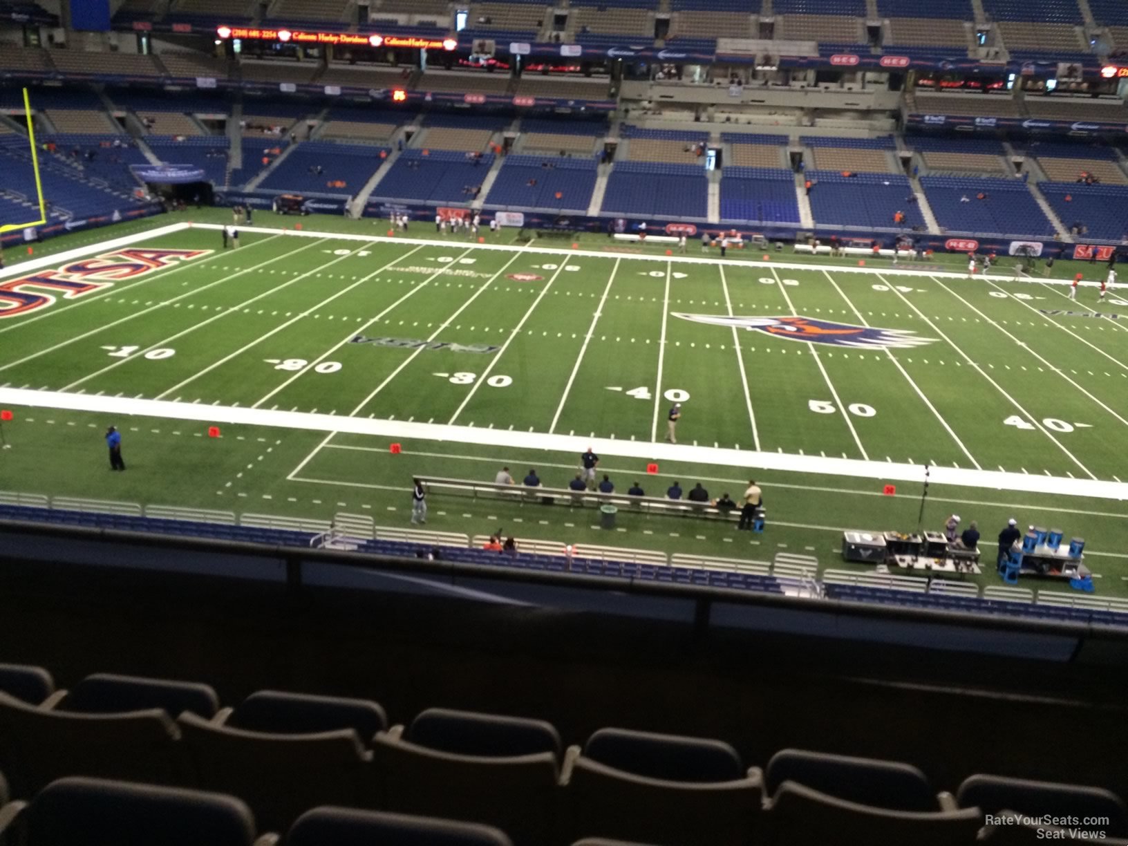 section 235, row 5 seat view  for football - alamodome