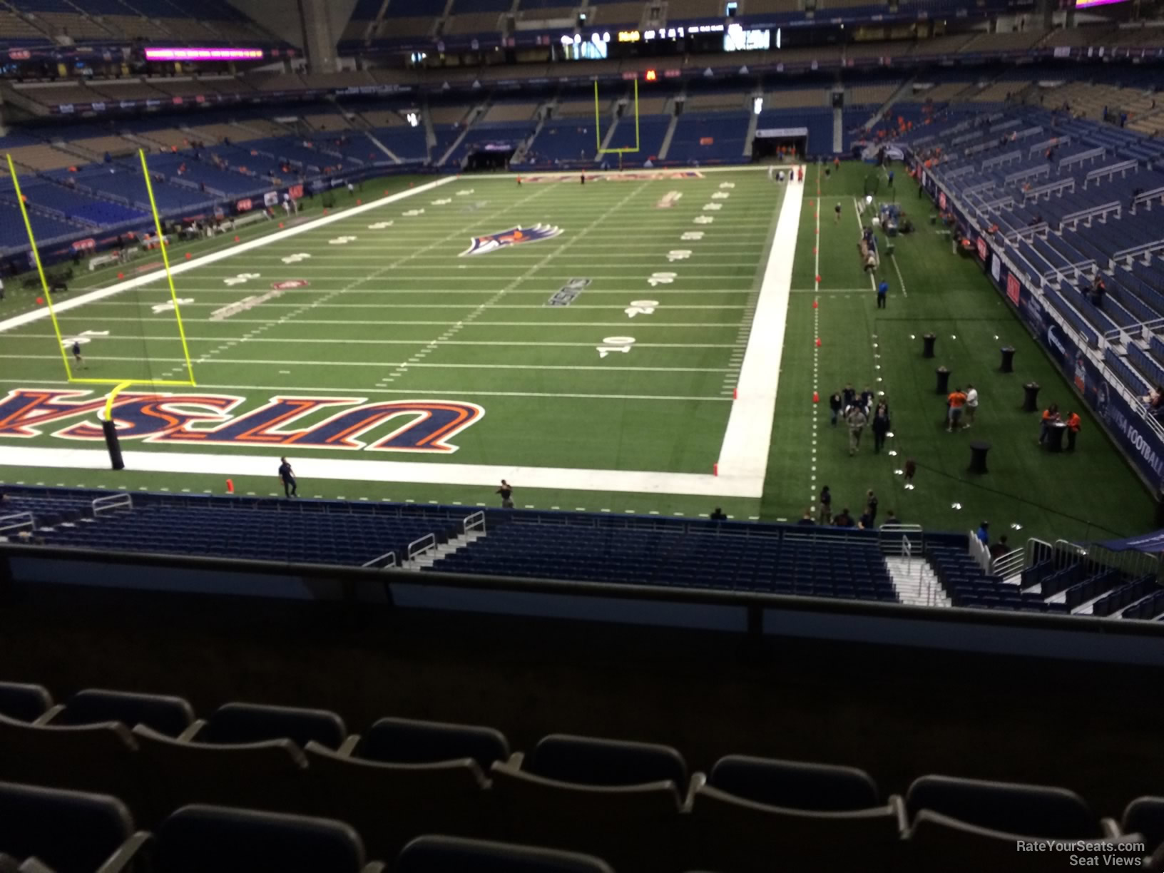 section 243, row 5 seat view  for football - alamodome