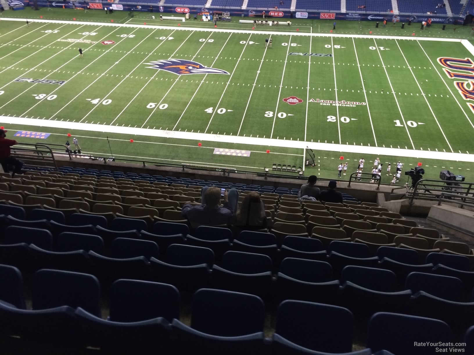 section 311, row 15 seat view  for football - alamodome