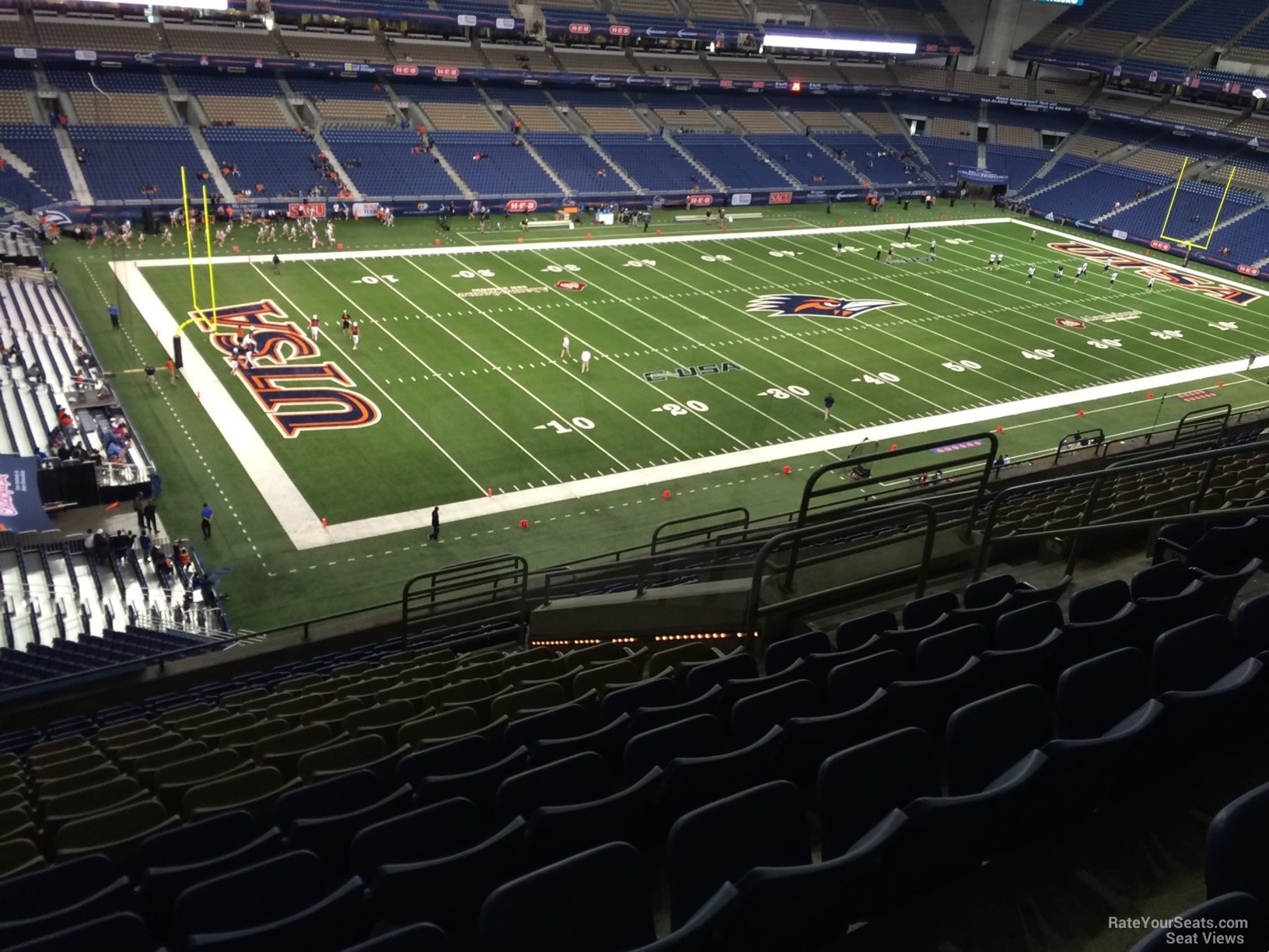 section 318, row 15 seat view  for football - alamodome