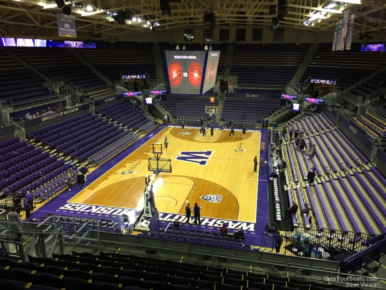 section 4, row 24 seat view  - alaska airlines arena