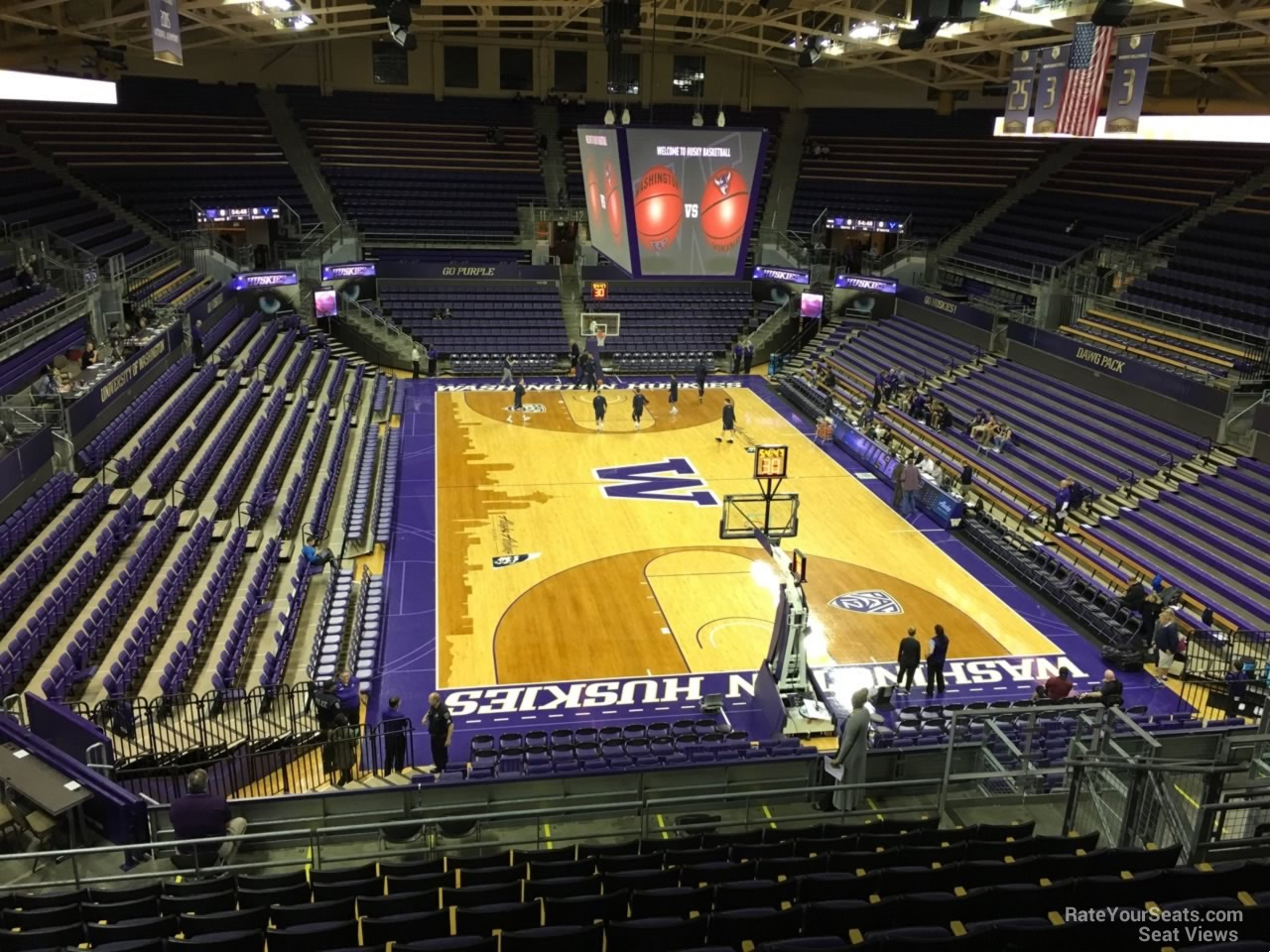 section 5, row 24 seat view  - alaska airlines arena