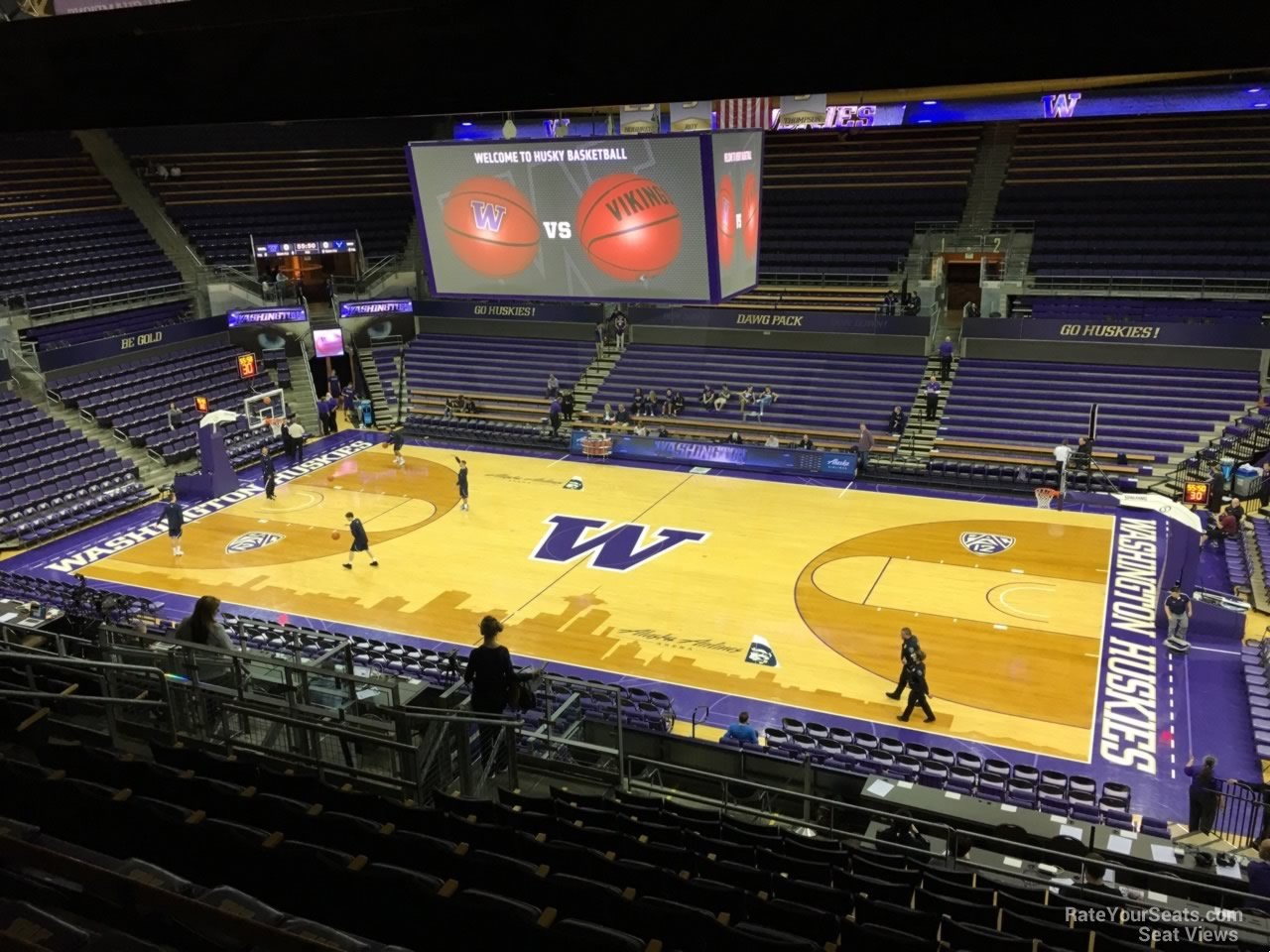 section 7, row 24 seat view  - alaska airlines arena