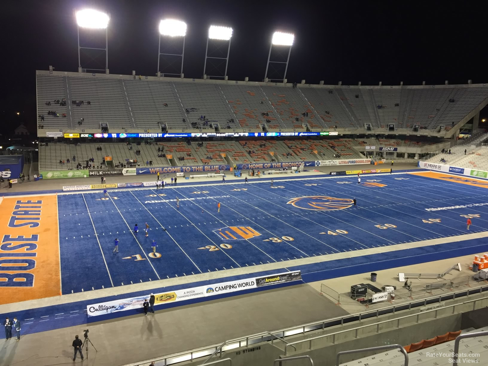 section 111, row l seat view  - bronco stadium (albertsons stadium)