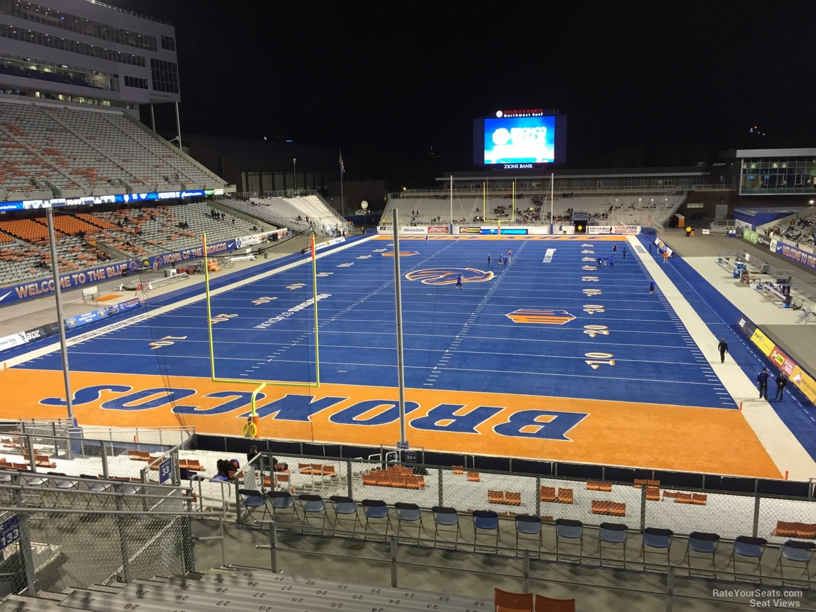 section 132, row l seat view  - bronco stadium (albertsons stadium)