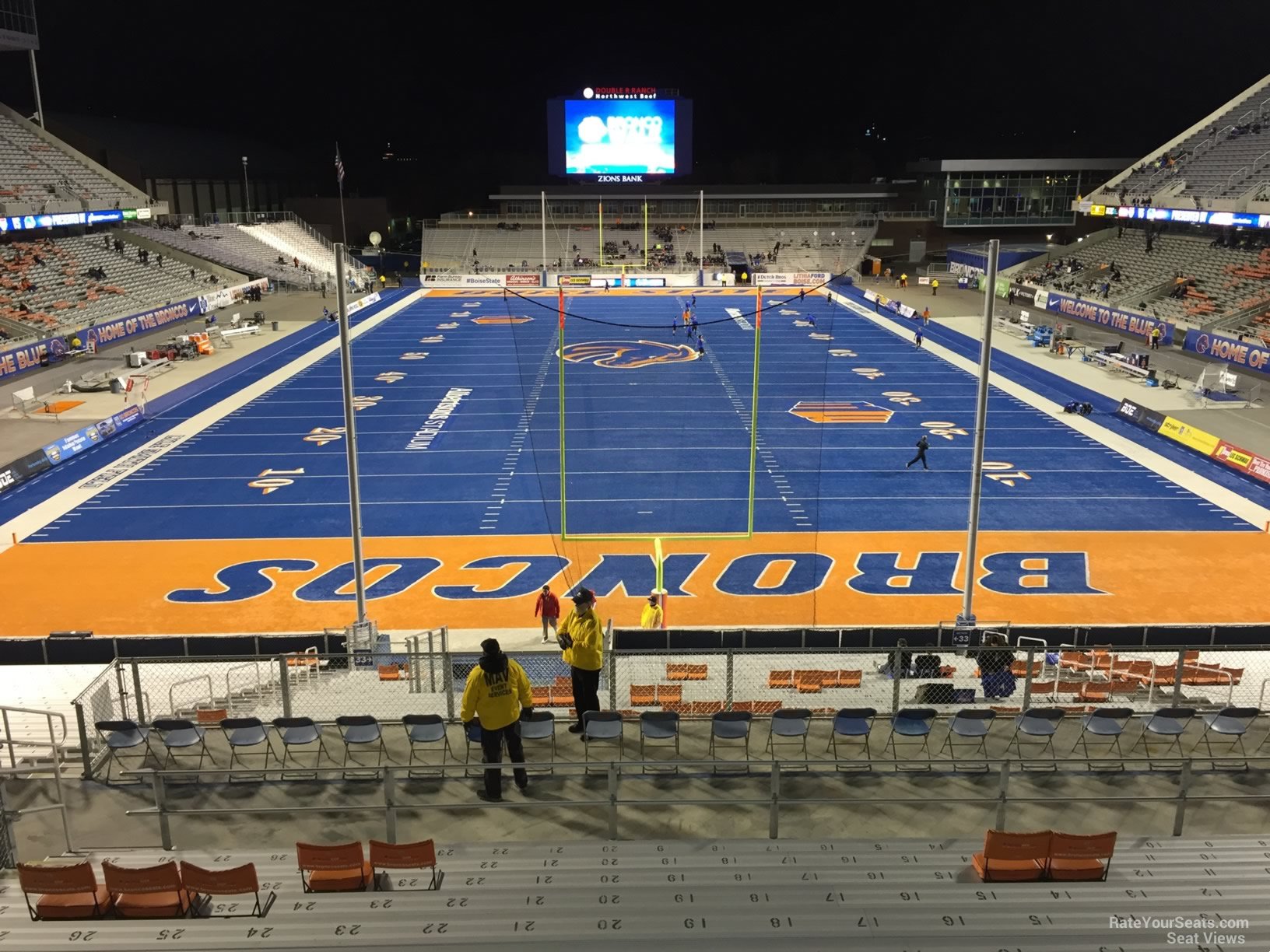 section 133, row l seat view  - bronco stadium (albertsons stadium)