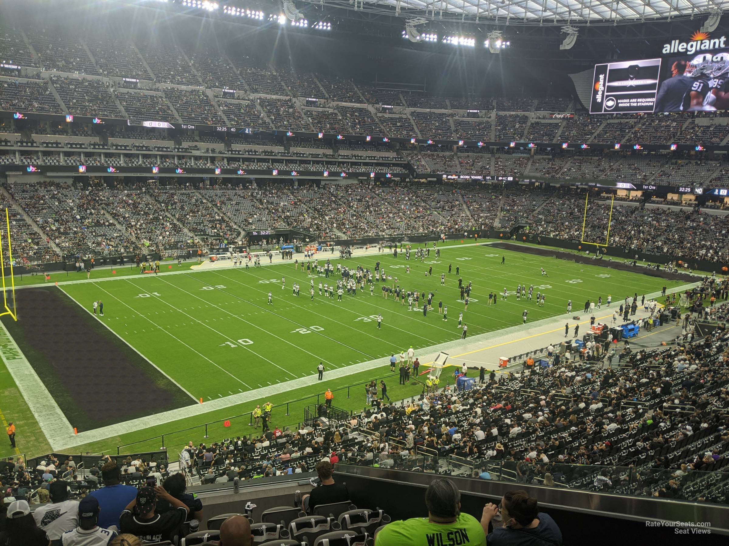 section 242 seat view  - allegiant stadium