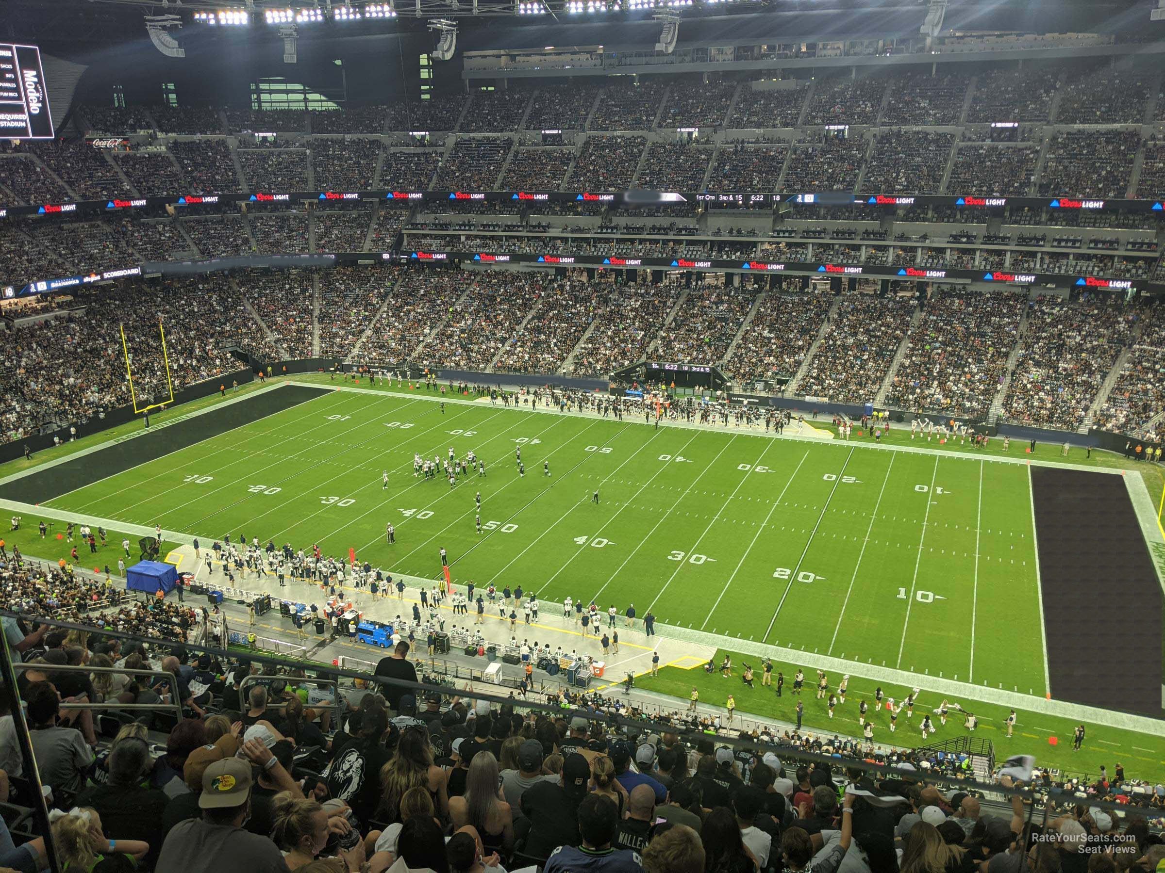 section 309 seat view  - allegiant stadium