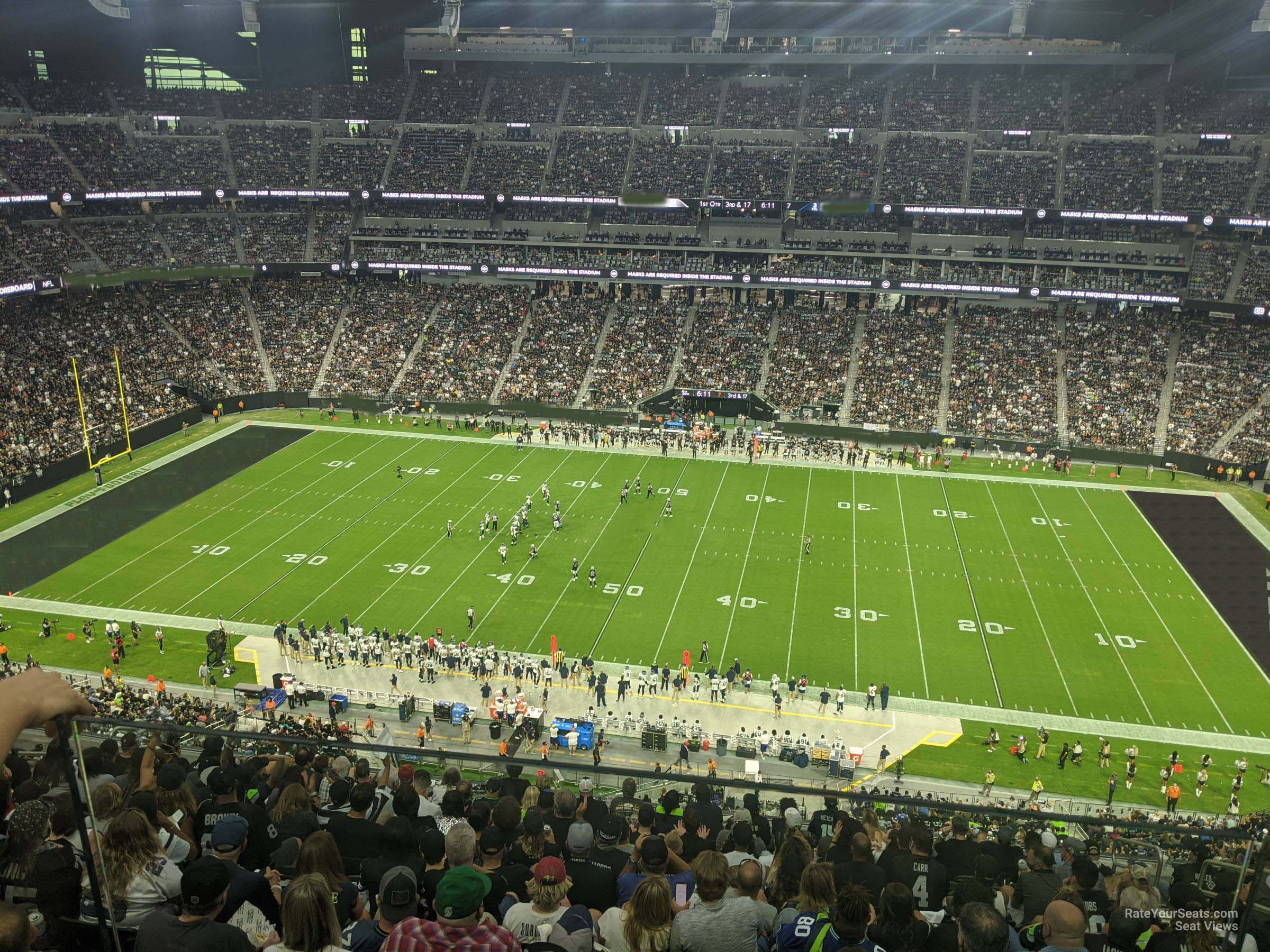 section 311 seat view  - allegiant stadium