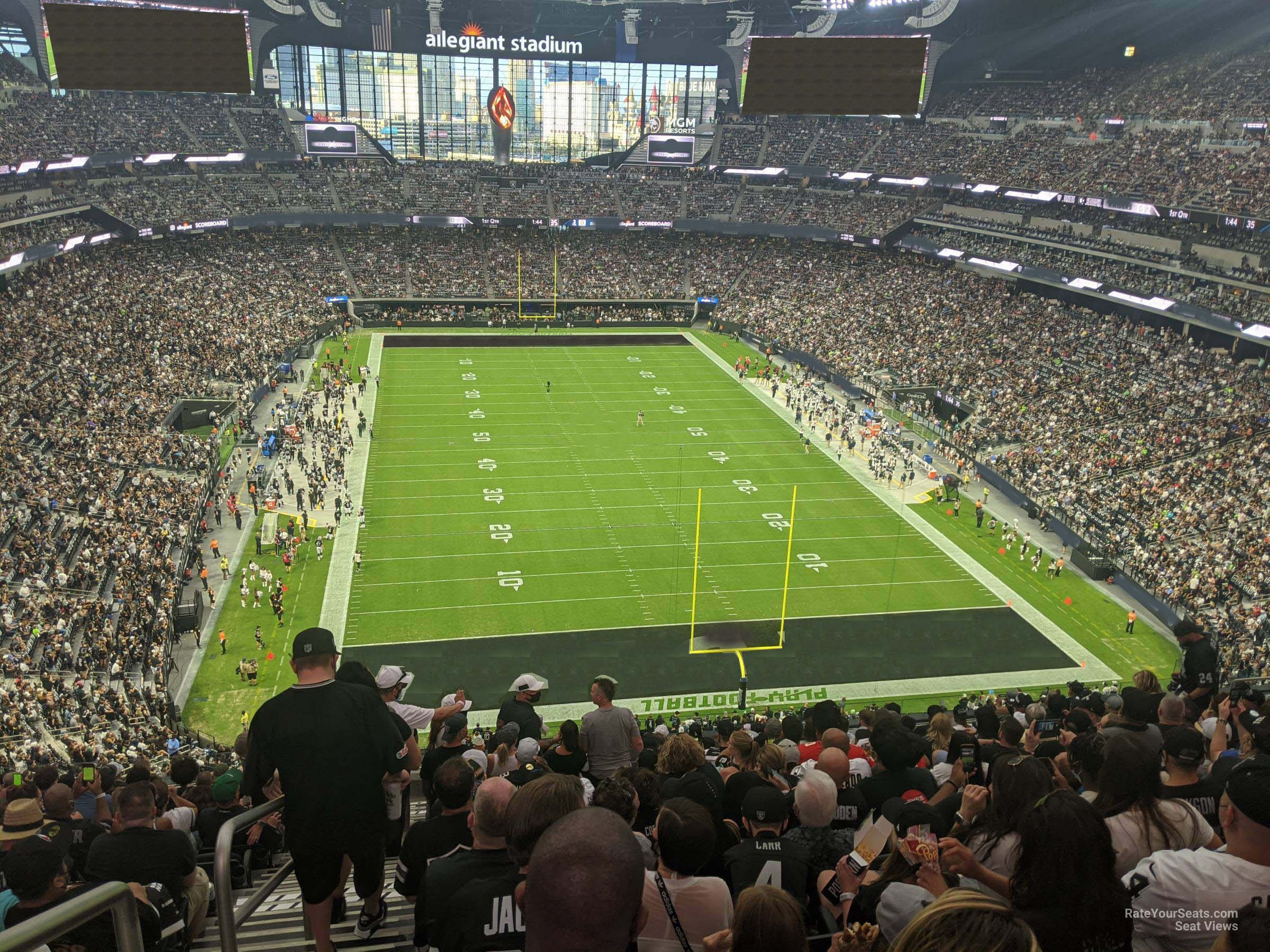 section 326 seat view  for football - allegiant stadium