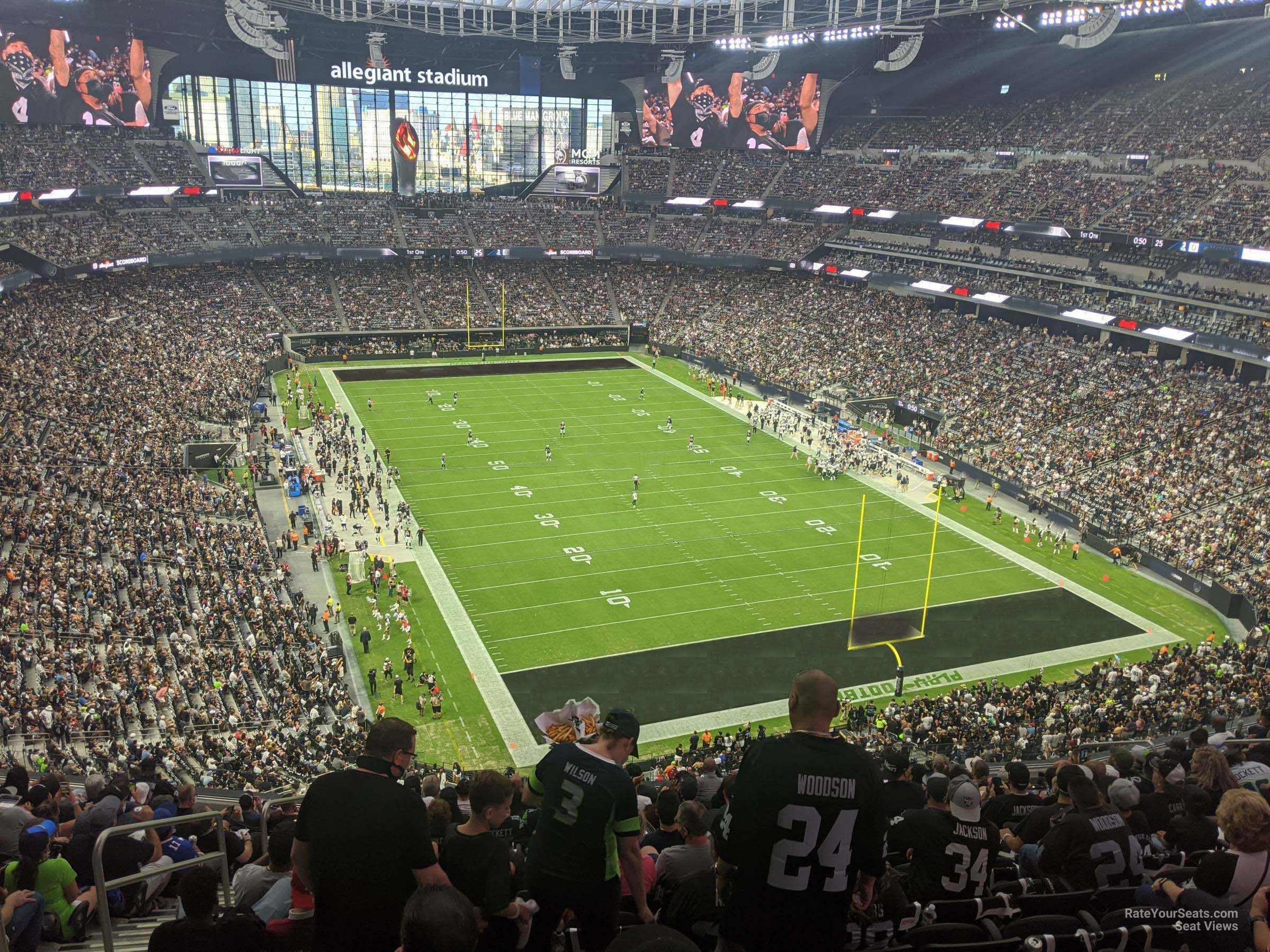 section 328 seat view  for football - allegiant stadium