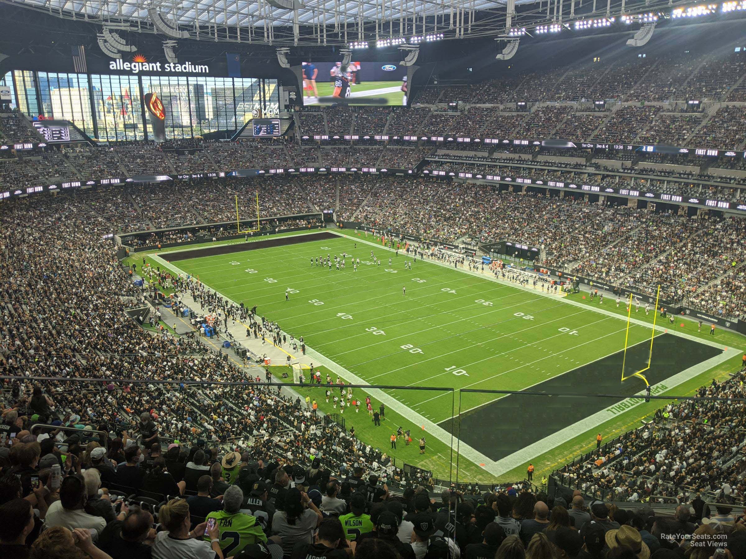 section 331 seat view  - allegiant stadium