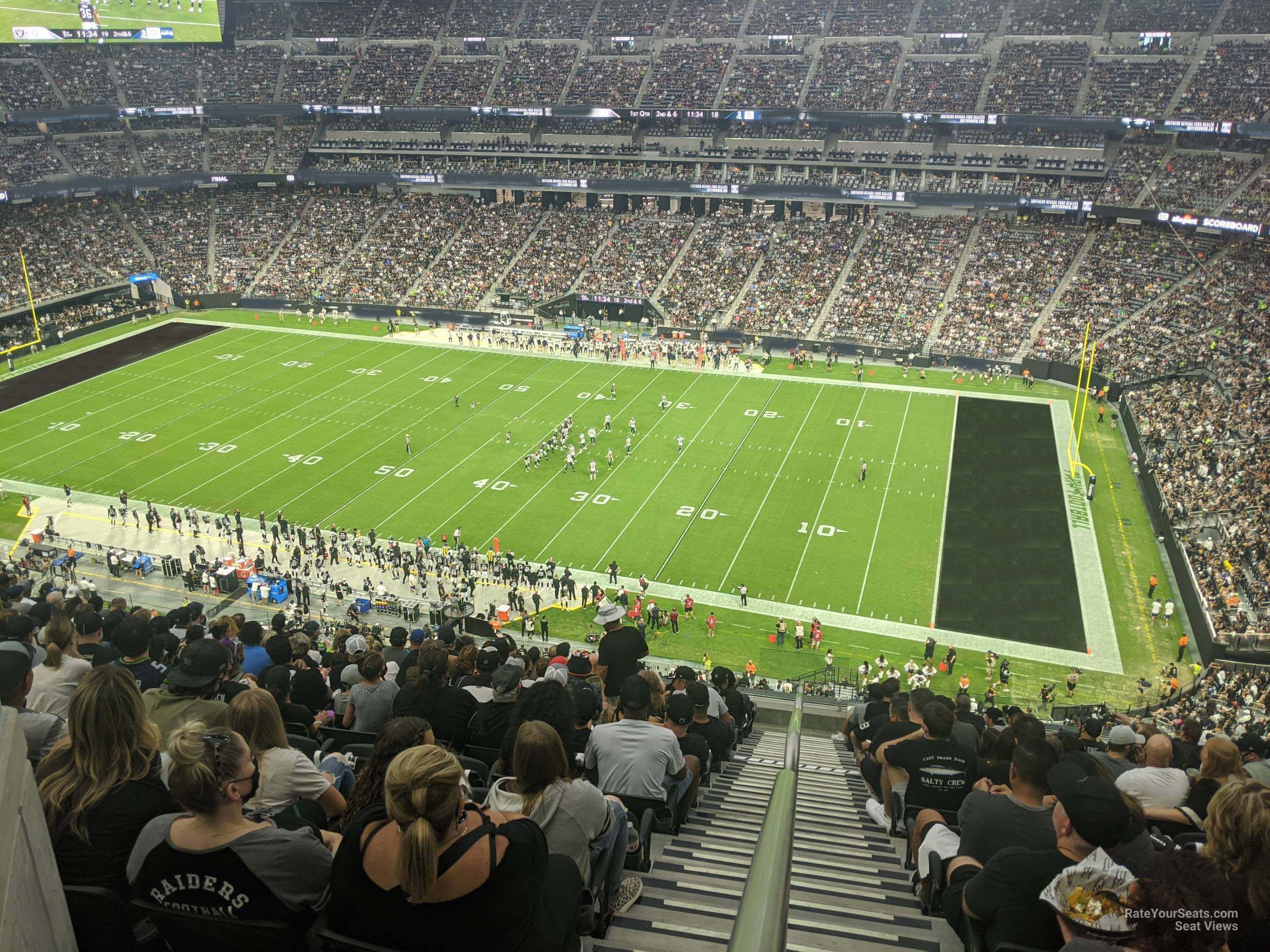 section 335 seat view  - allegiant stadium