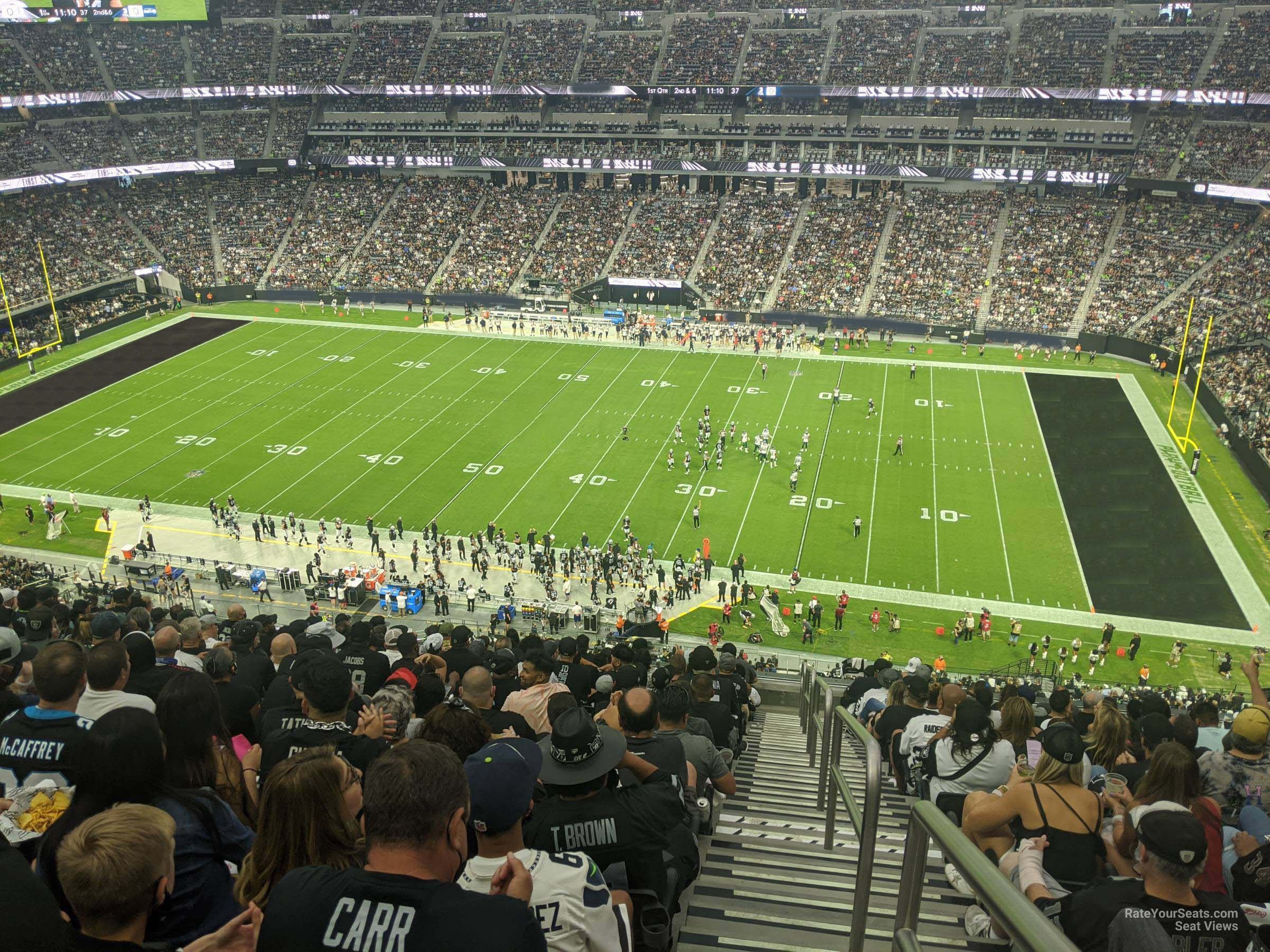 section 336 seat view  - allegiant stadium