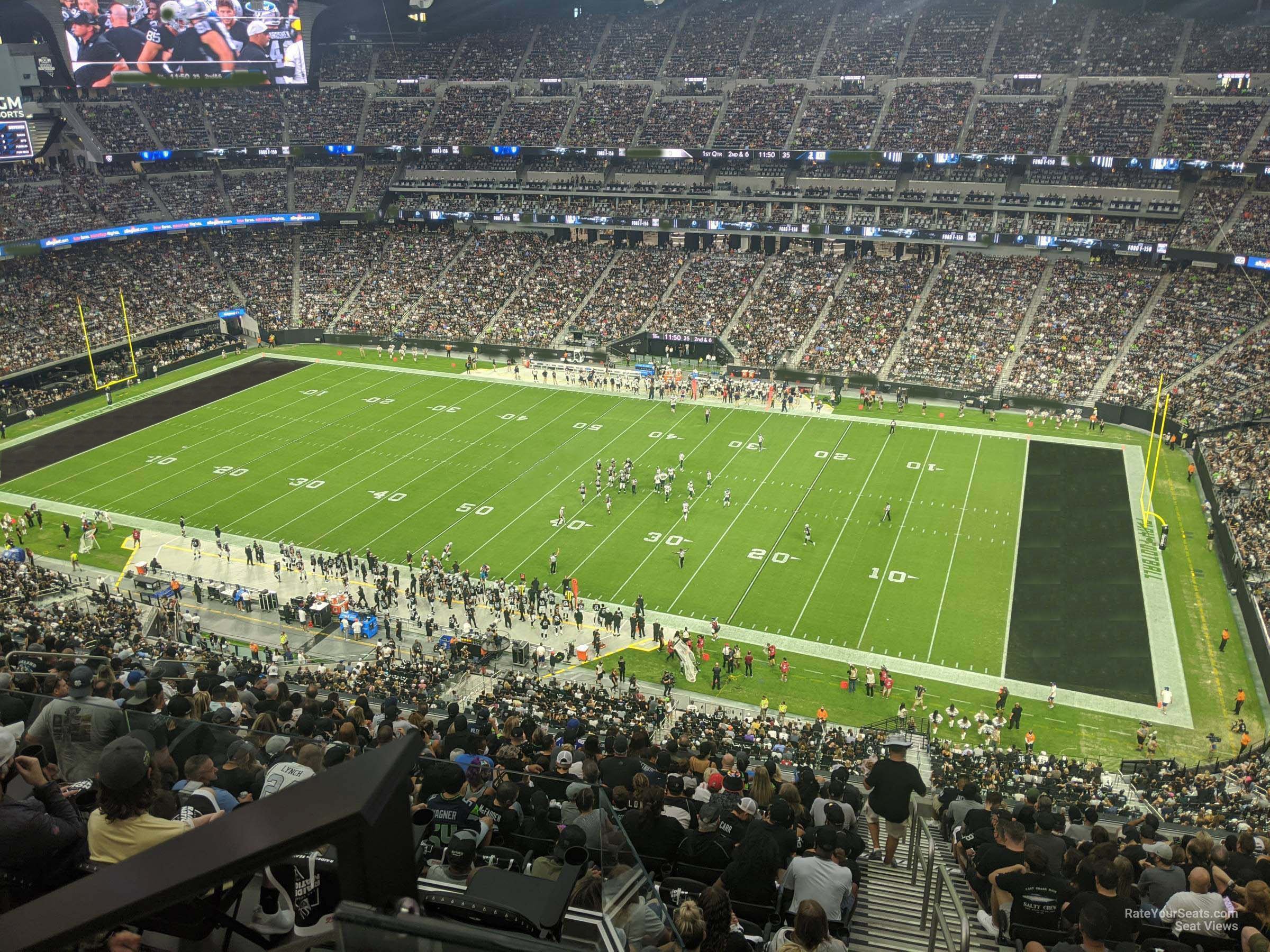 section 433 seat view  - allegiant stadium