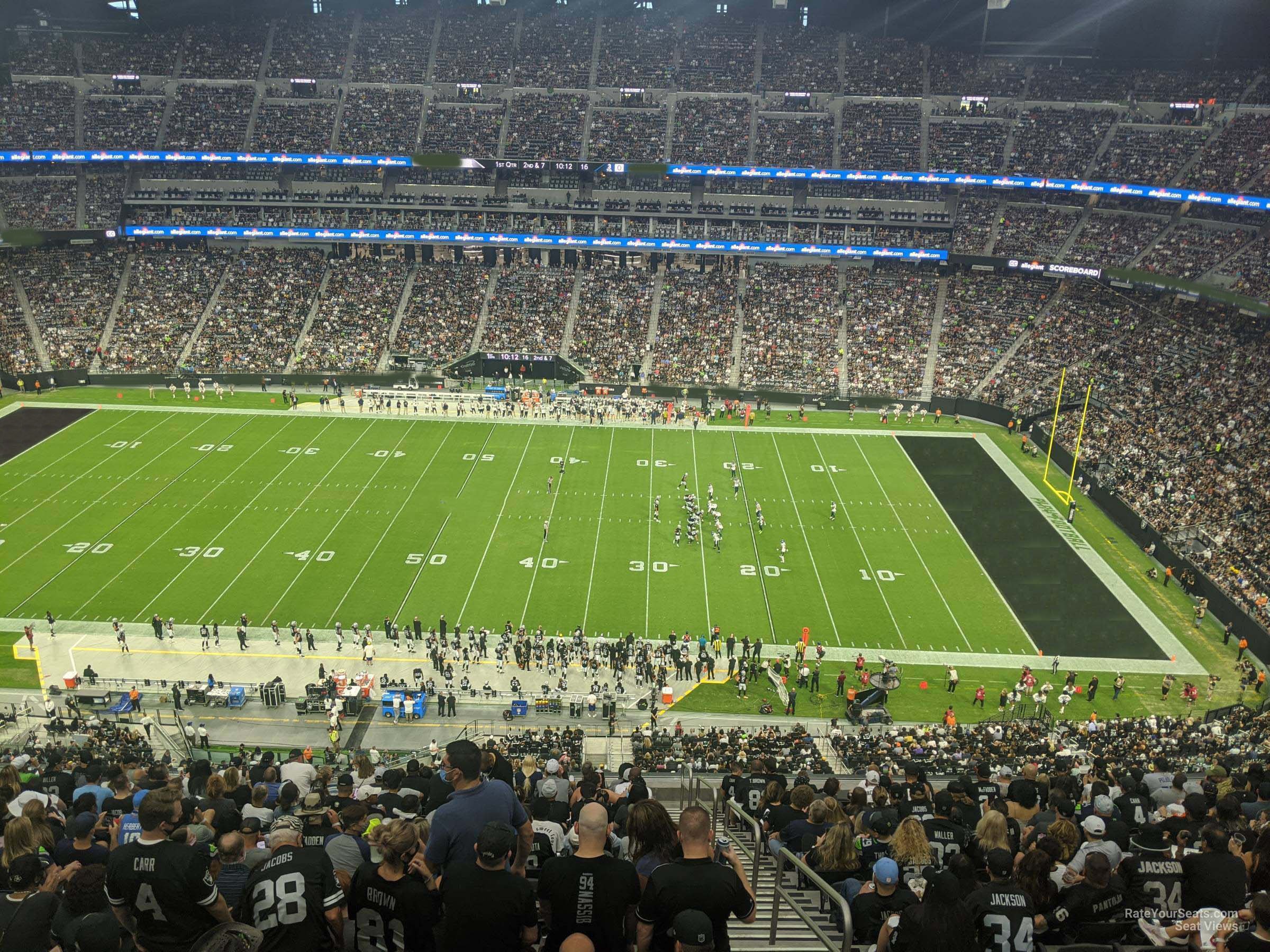 section 436 seat view  - allegiant stadium