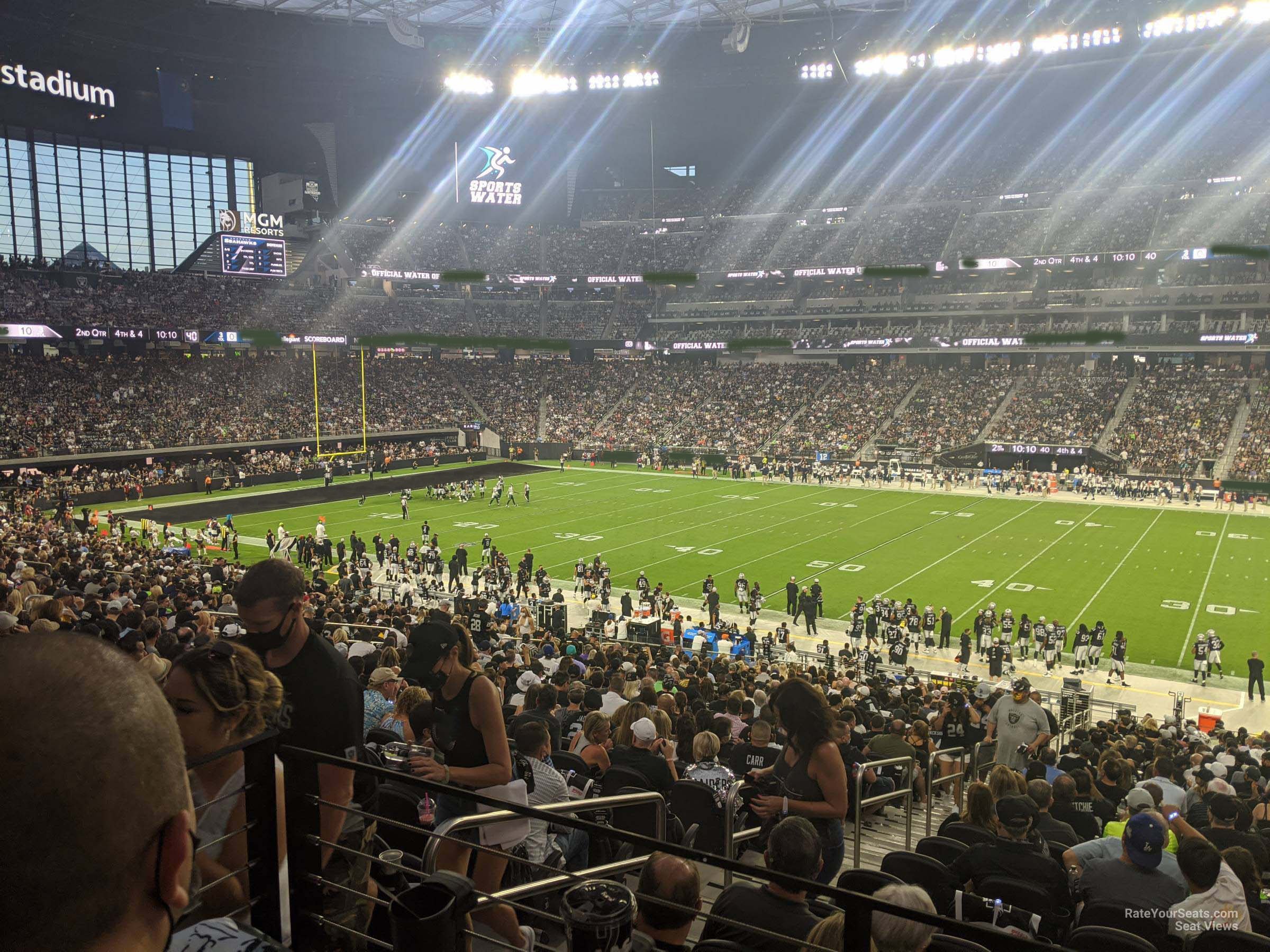 club 132 seat view  - allegiant stadium