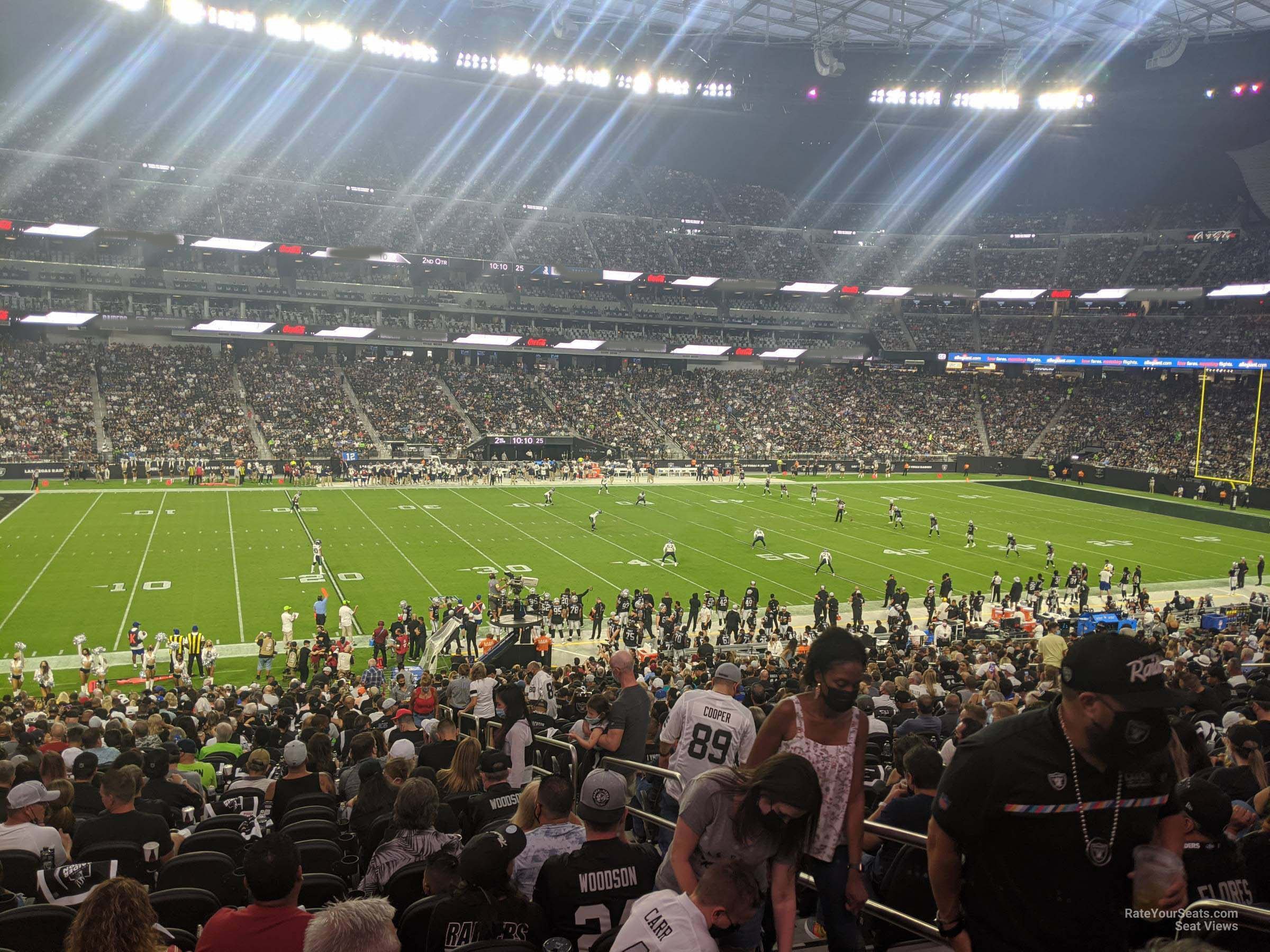 club 137 seat view  for football - allegiant stadium