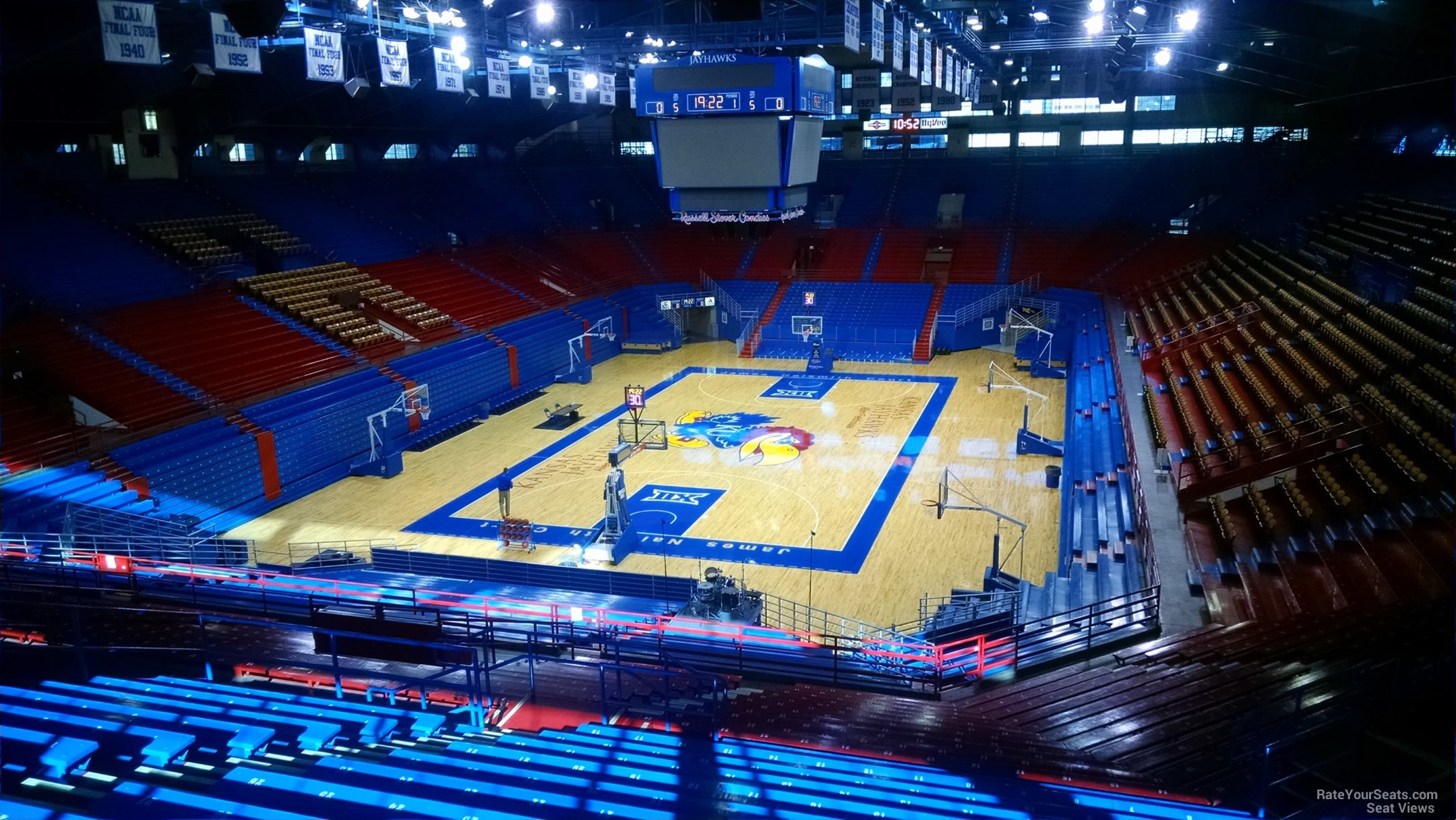 Allen Fieldhouse Interactive Seating Chart