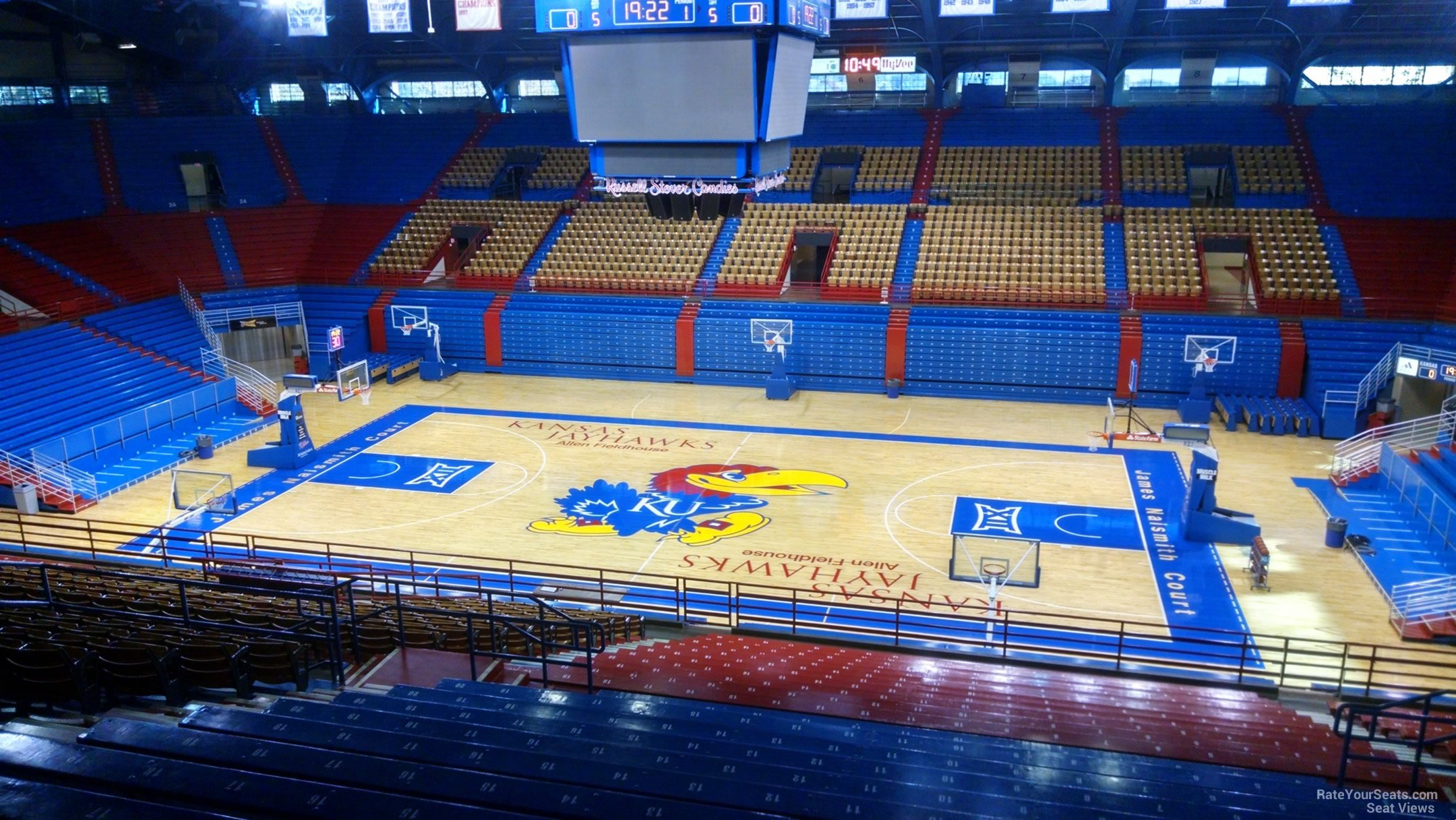 Allen Fieldhouse Seating Chart With Rows And Seat Numbers