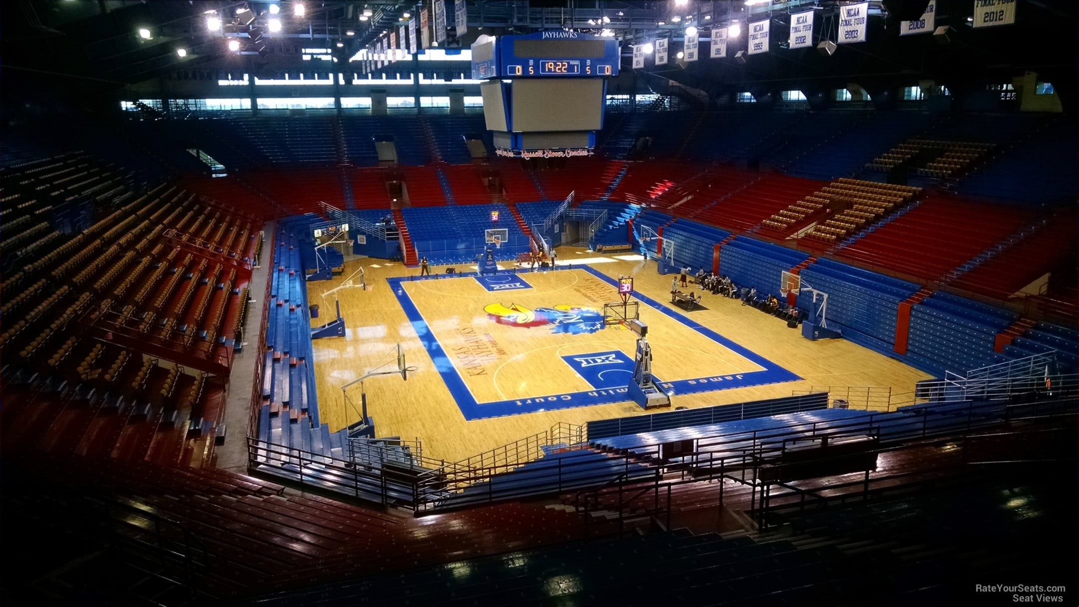 Allen Fieldhouse Seating With Rows Matttroy