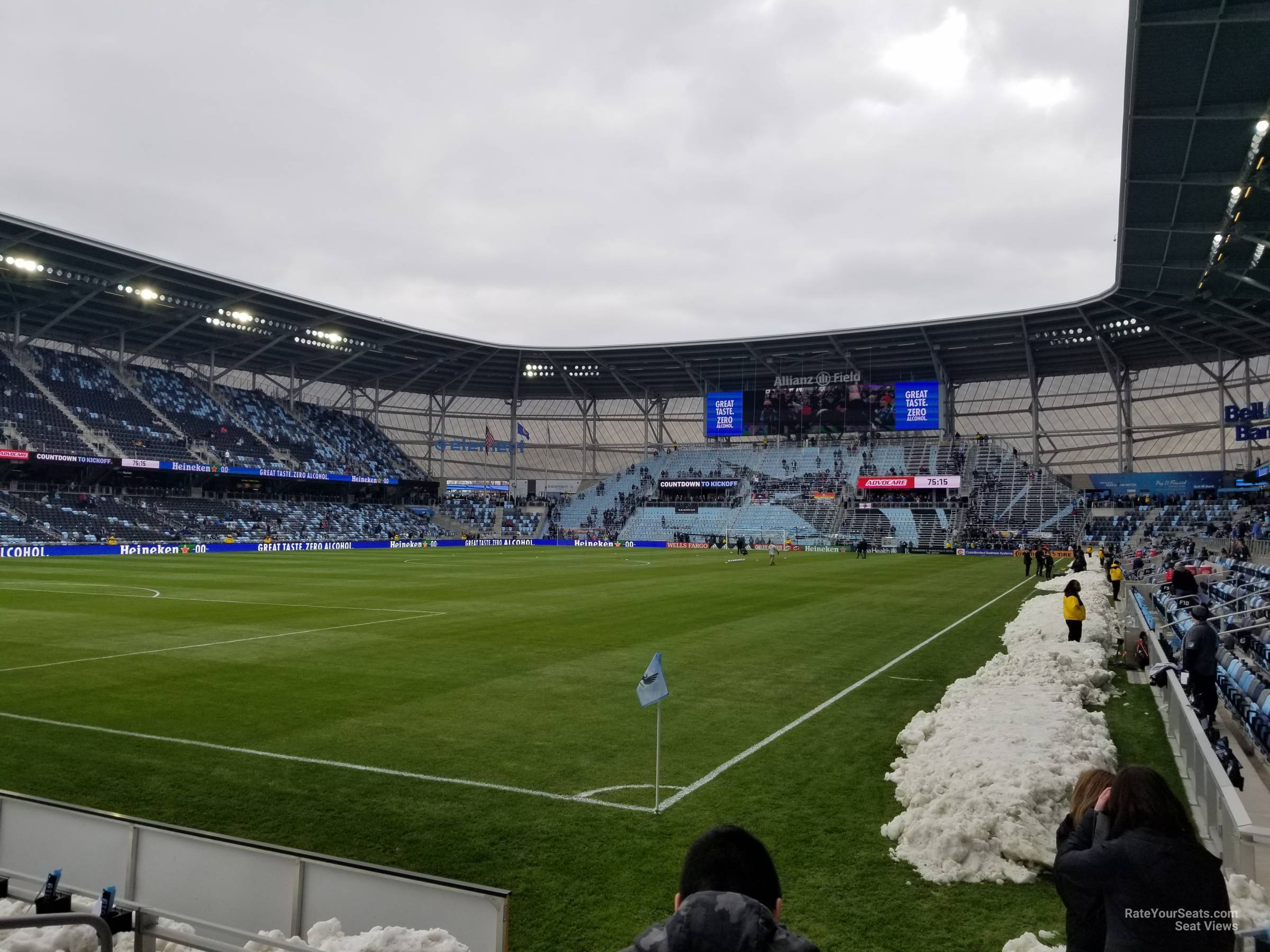 section 1, row 5 seat view  - allianz field