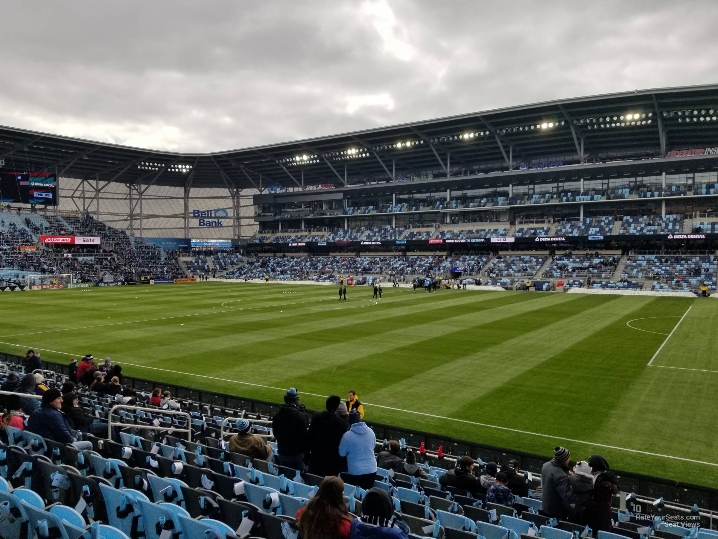 section 10, row 15 seat view  - allianz field