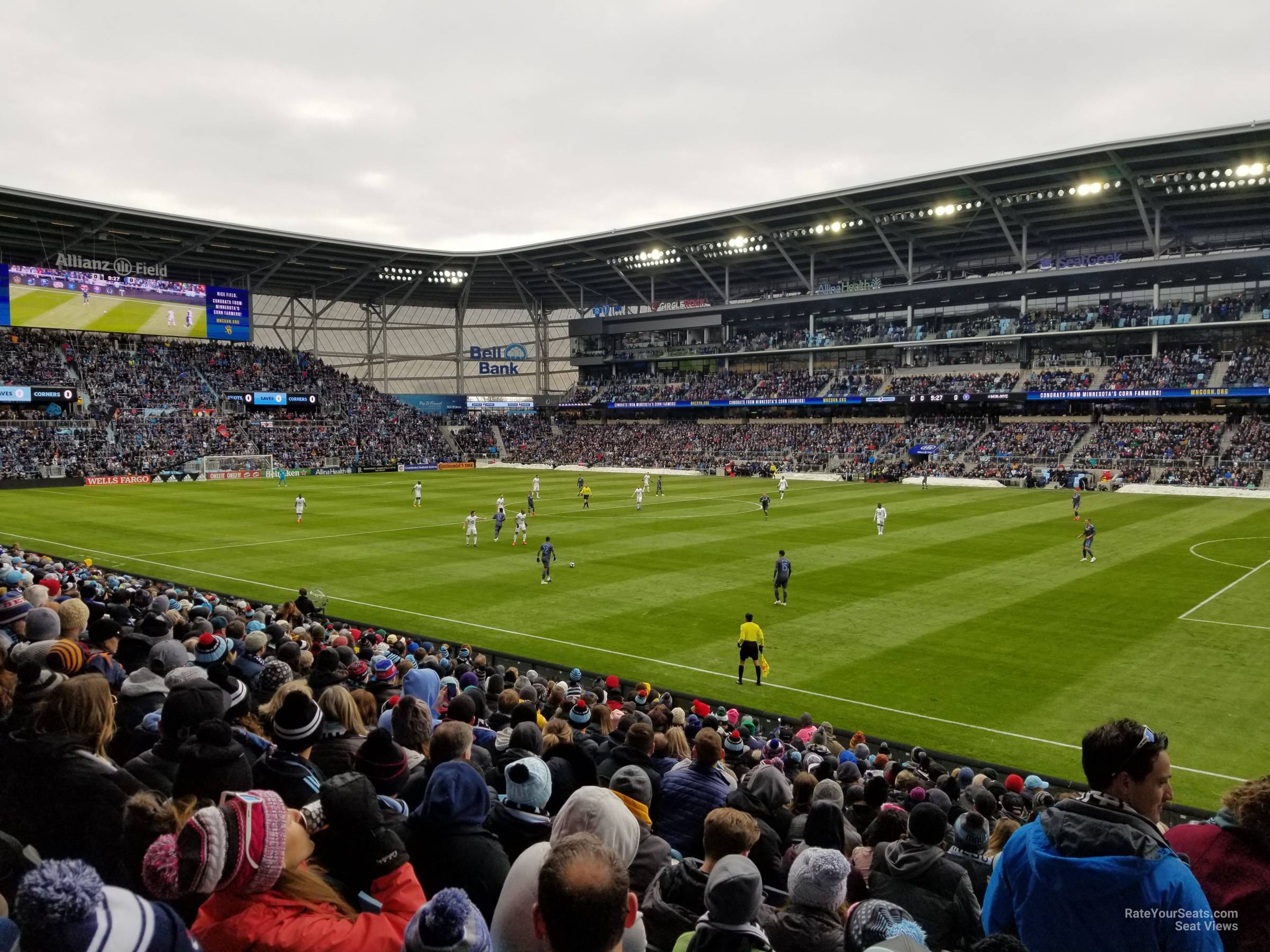 section 10, row 18 seat view  - allianz field