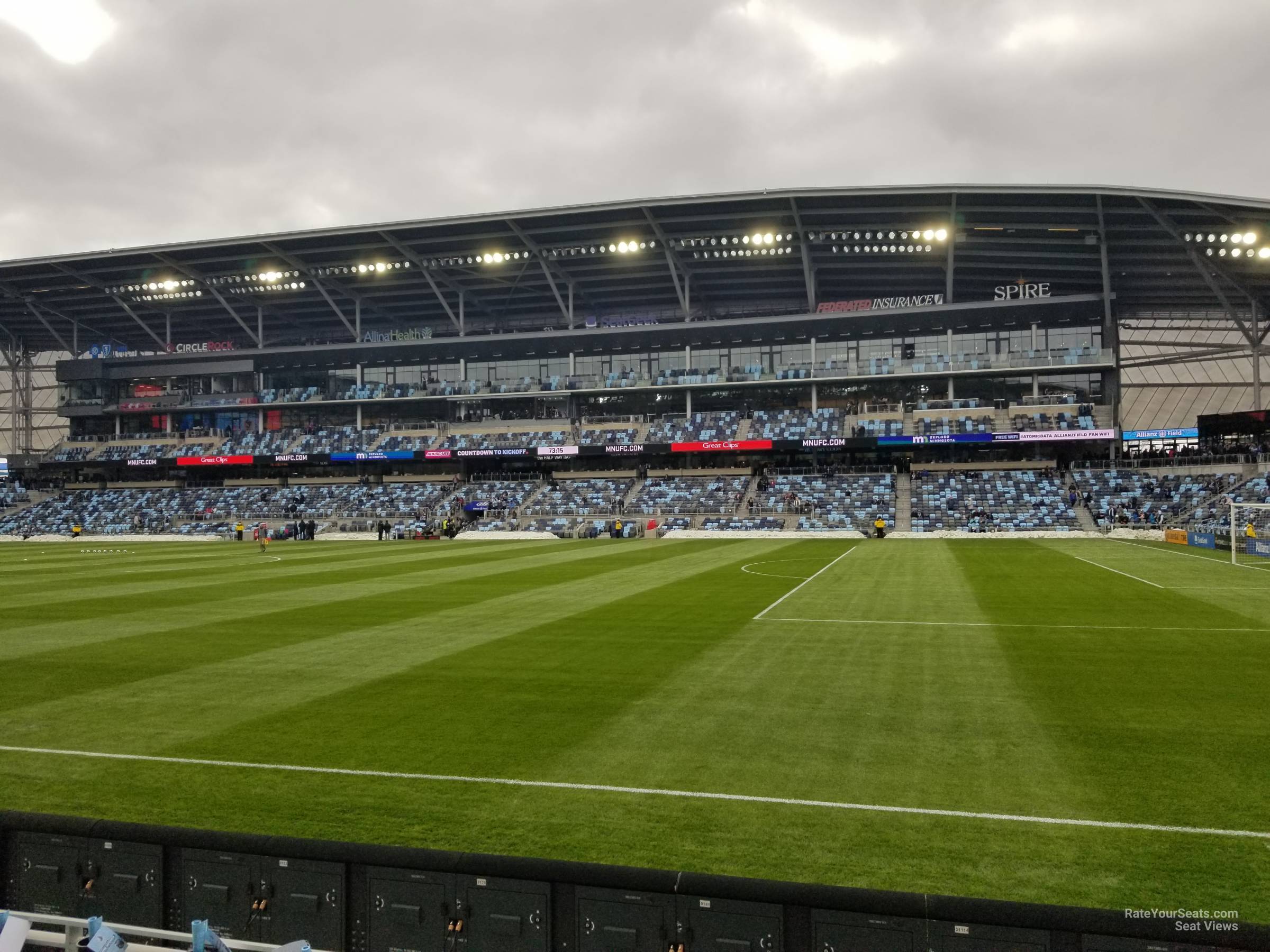 section 10, row 5 seat view  - allianz field