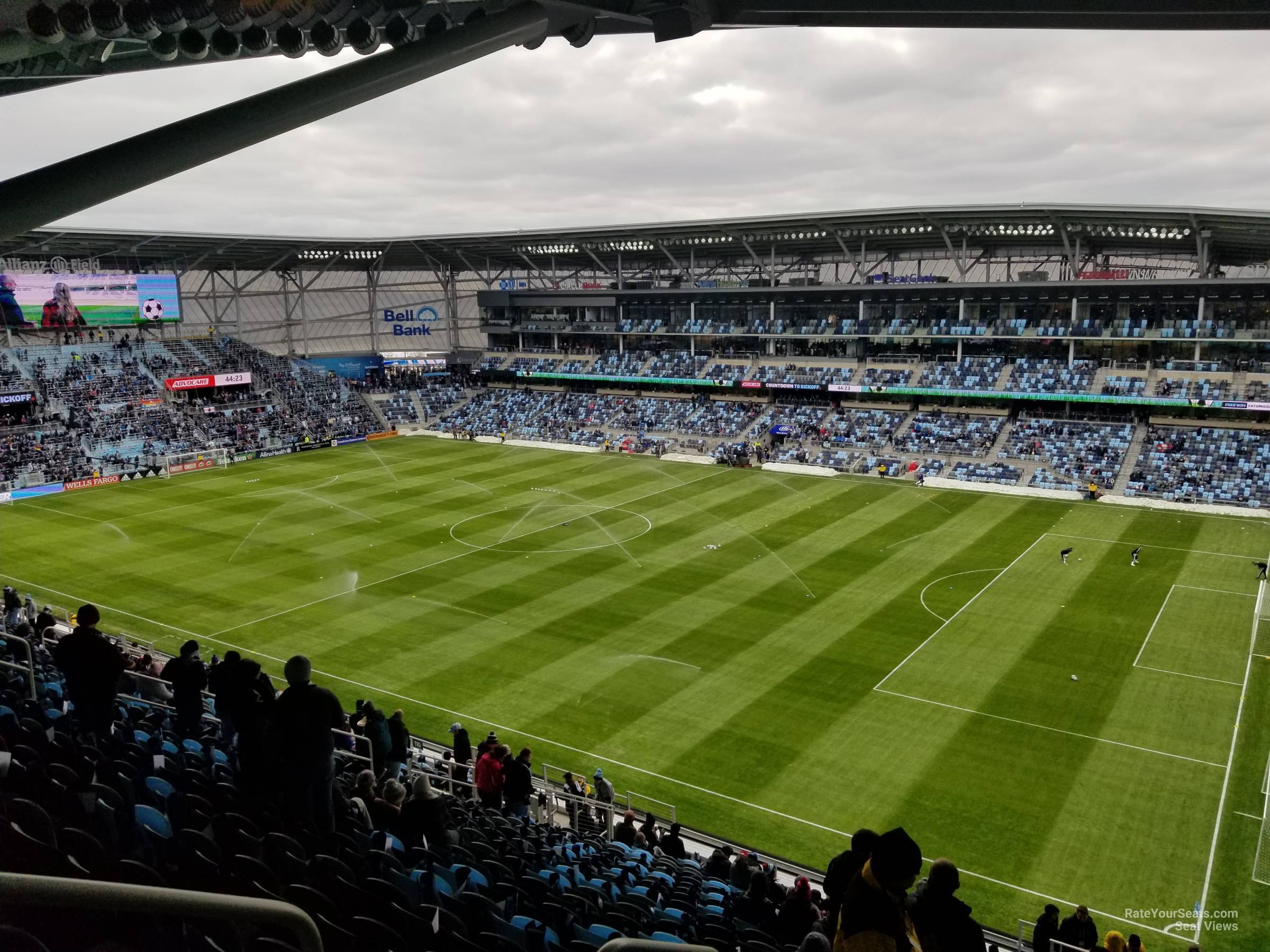 section 108, row 21 seat view  - allianz field