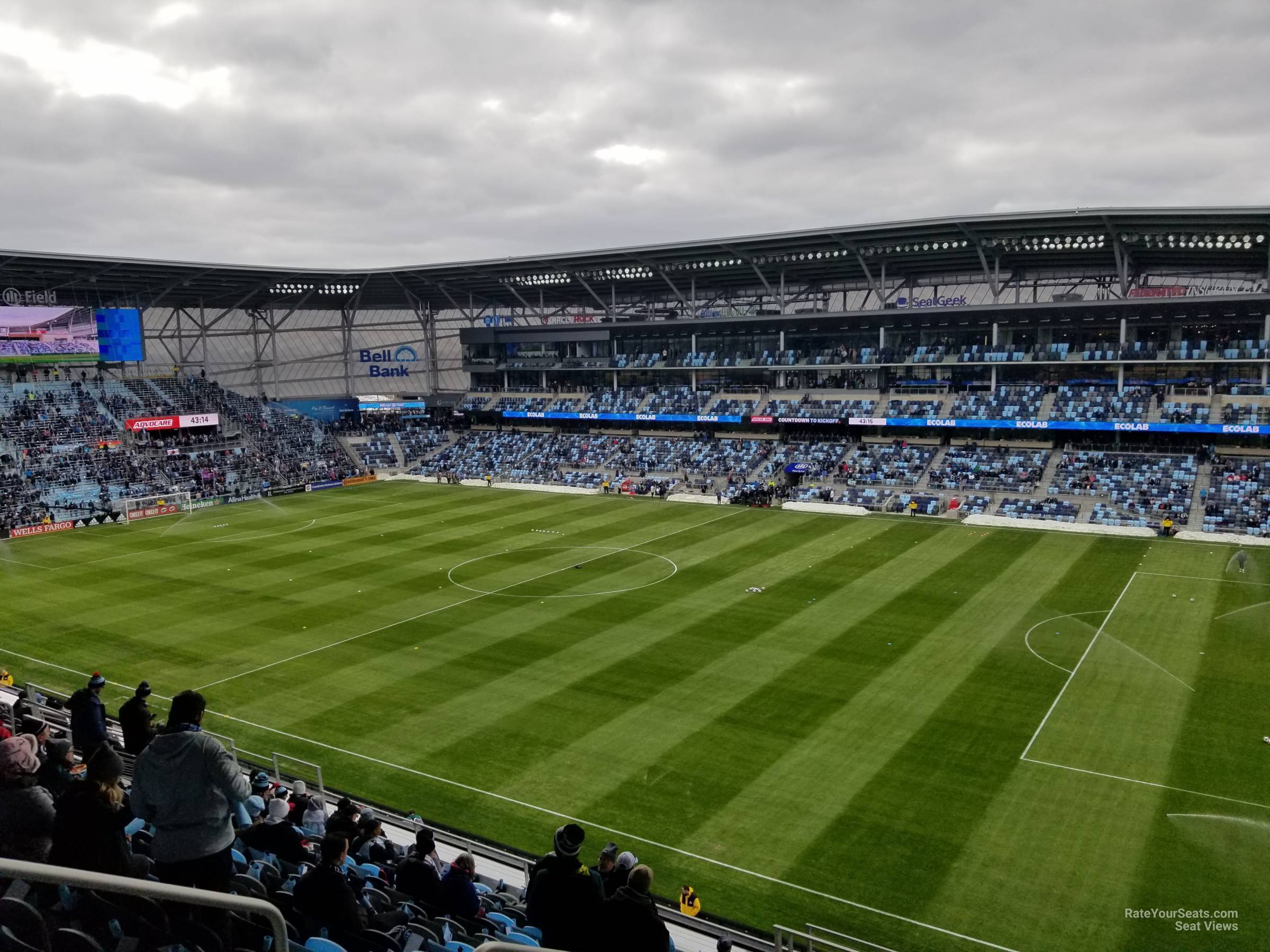 section 109, row 14 seat view  - allianz field