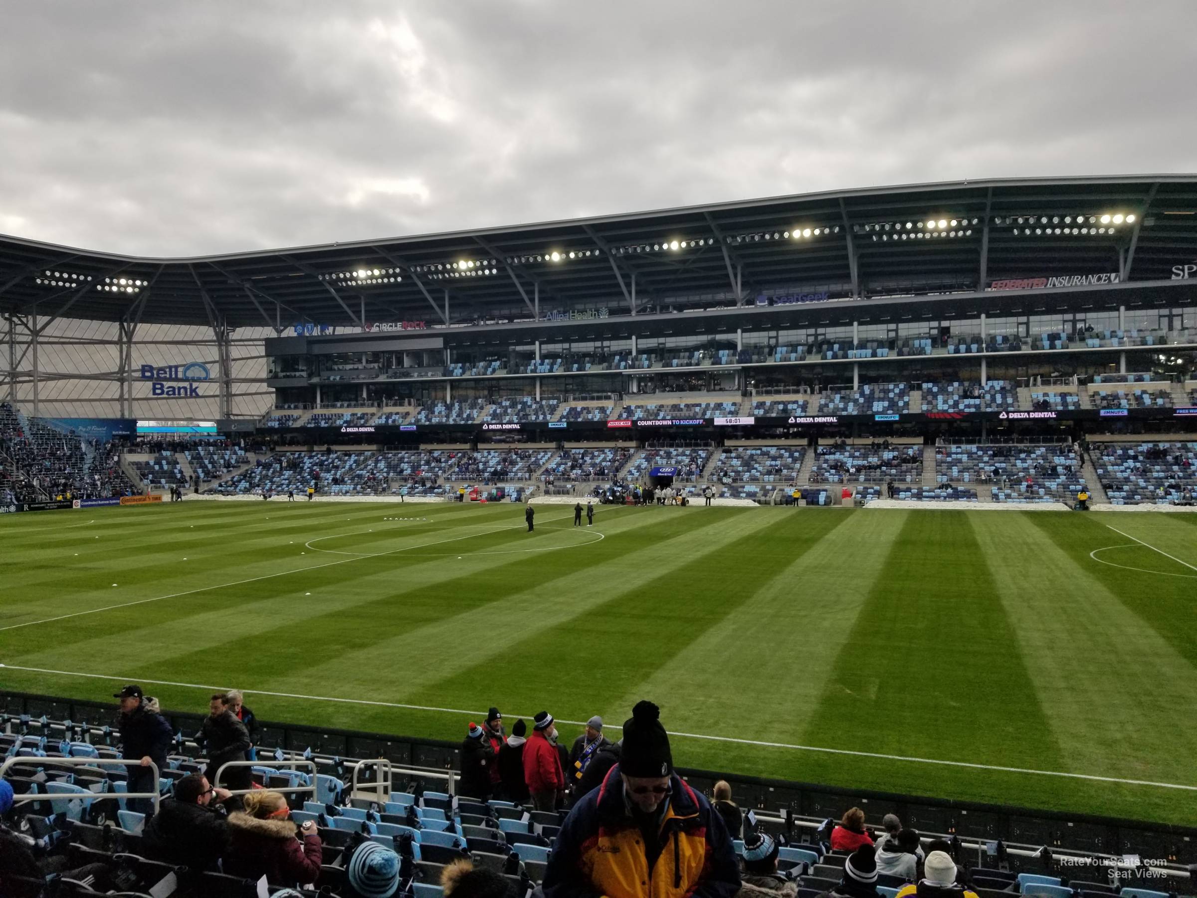 section 11, row 15 seat view  - allianz field
