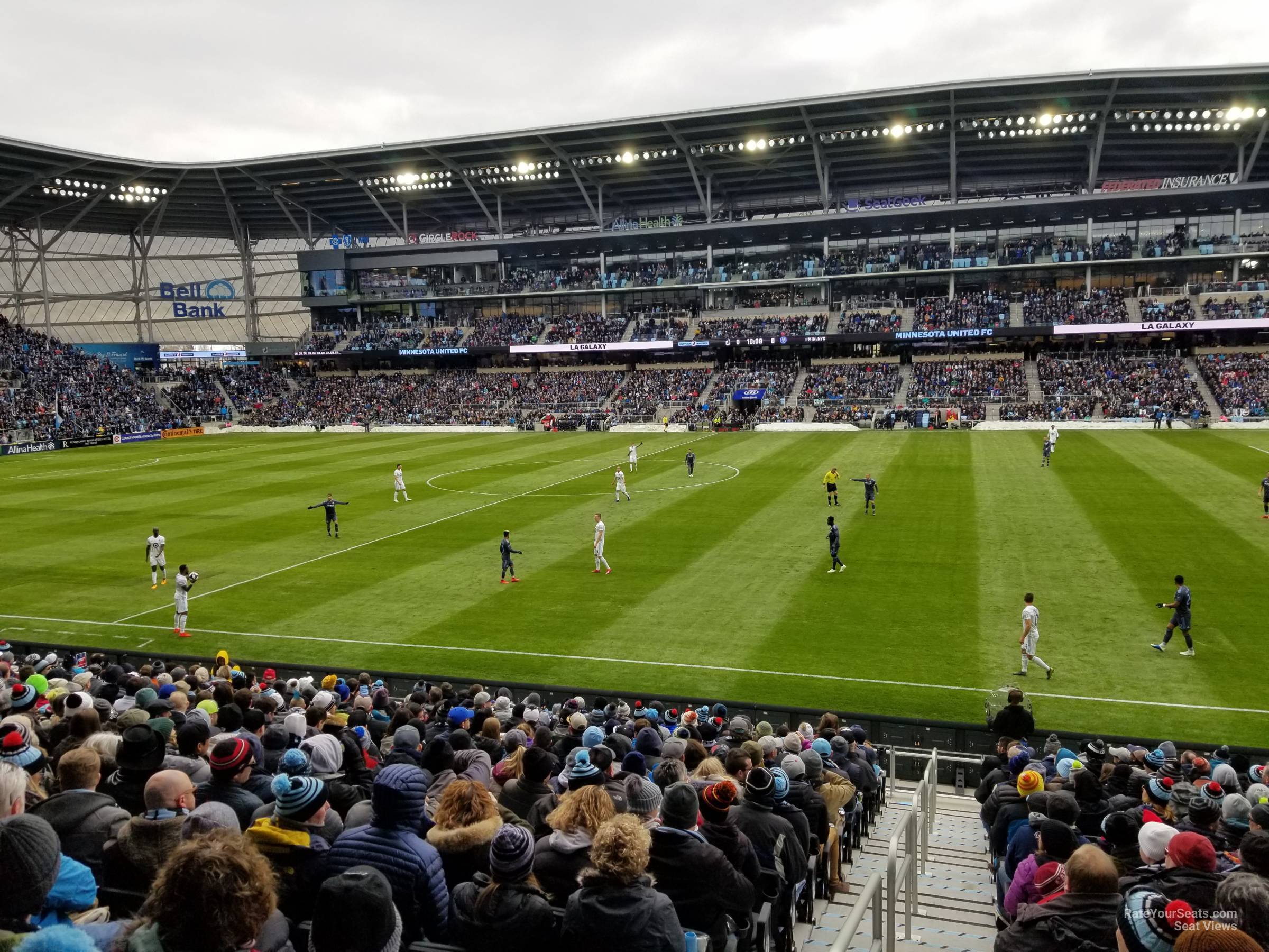 section 11, row 18 seat view  - allianz field