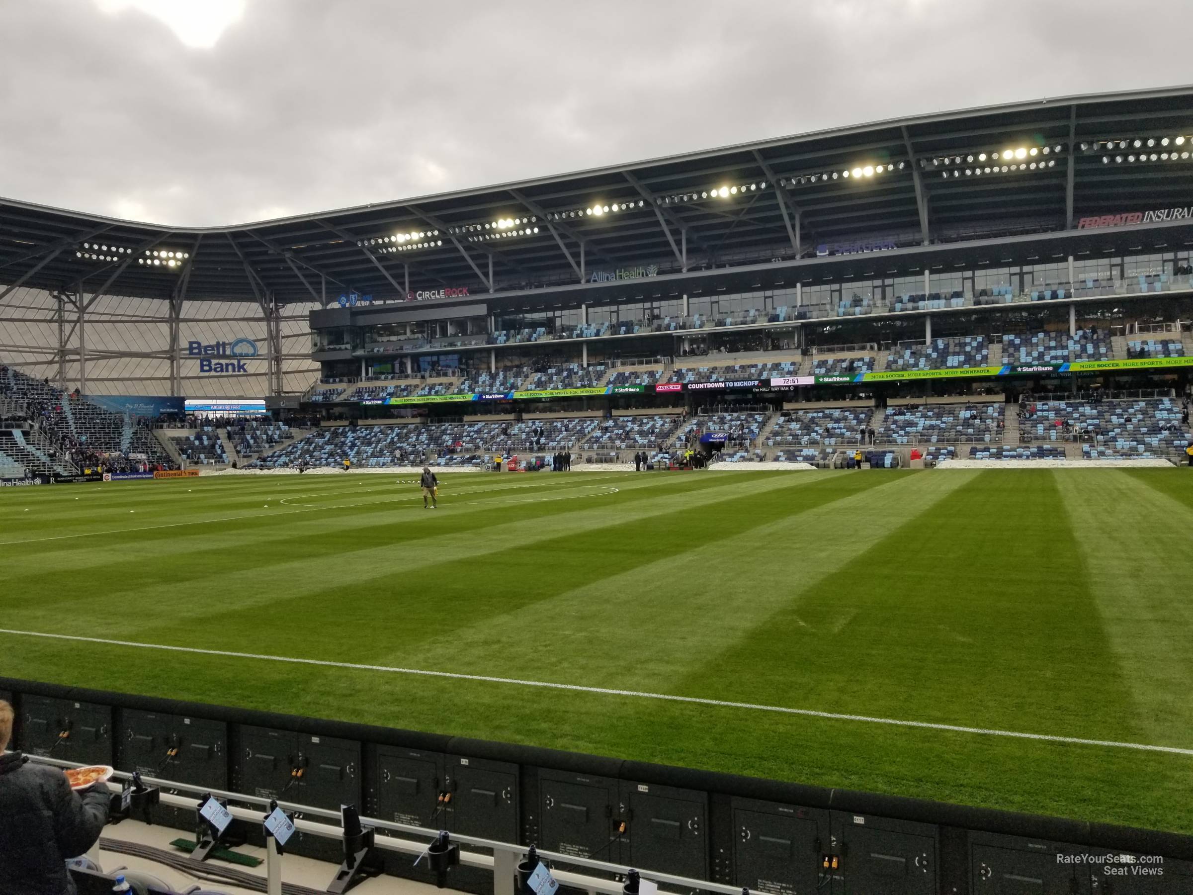 section 11, row 5 seat view  - allianz field