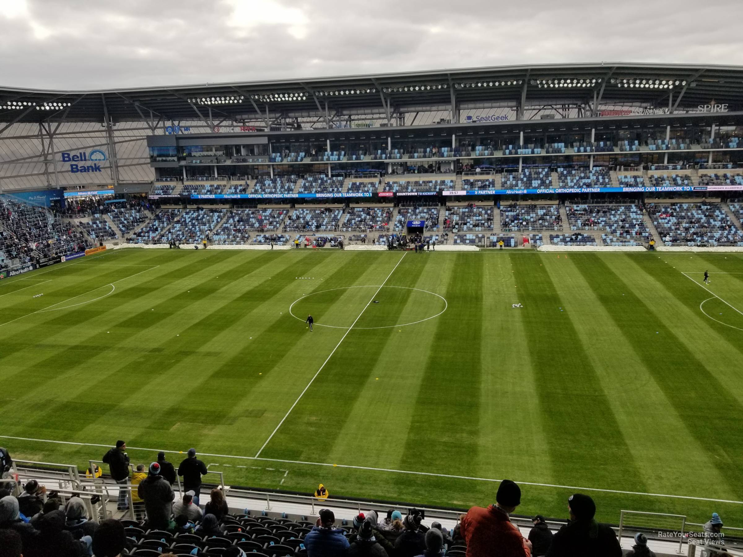 section 112, row 14 seat view  - allianz field