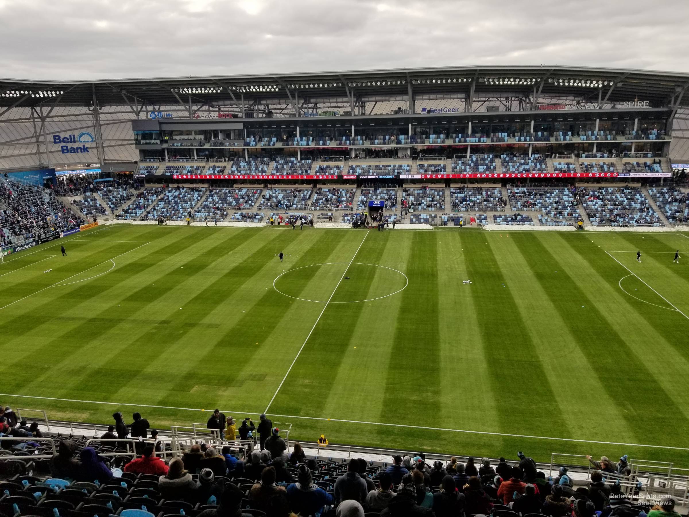 section 112, row 21 seat view  - allianz field