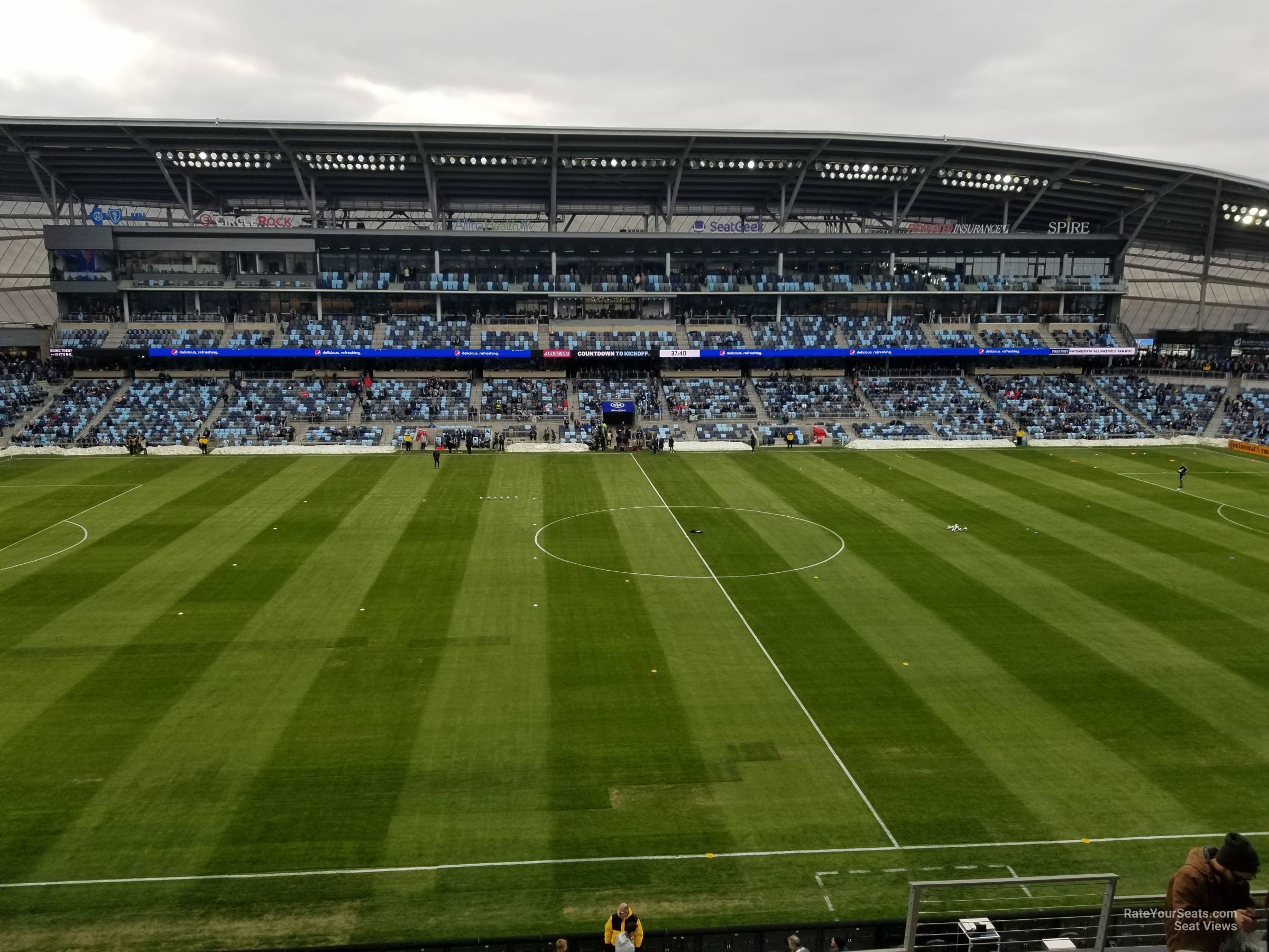 section 114, row 7 seat view  - allianz field