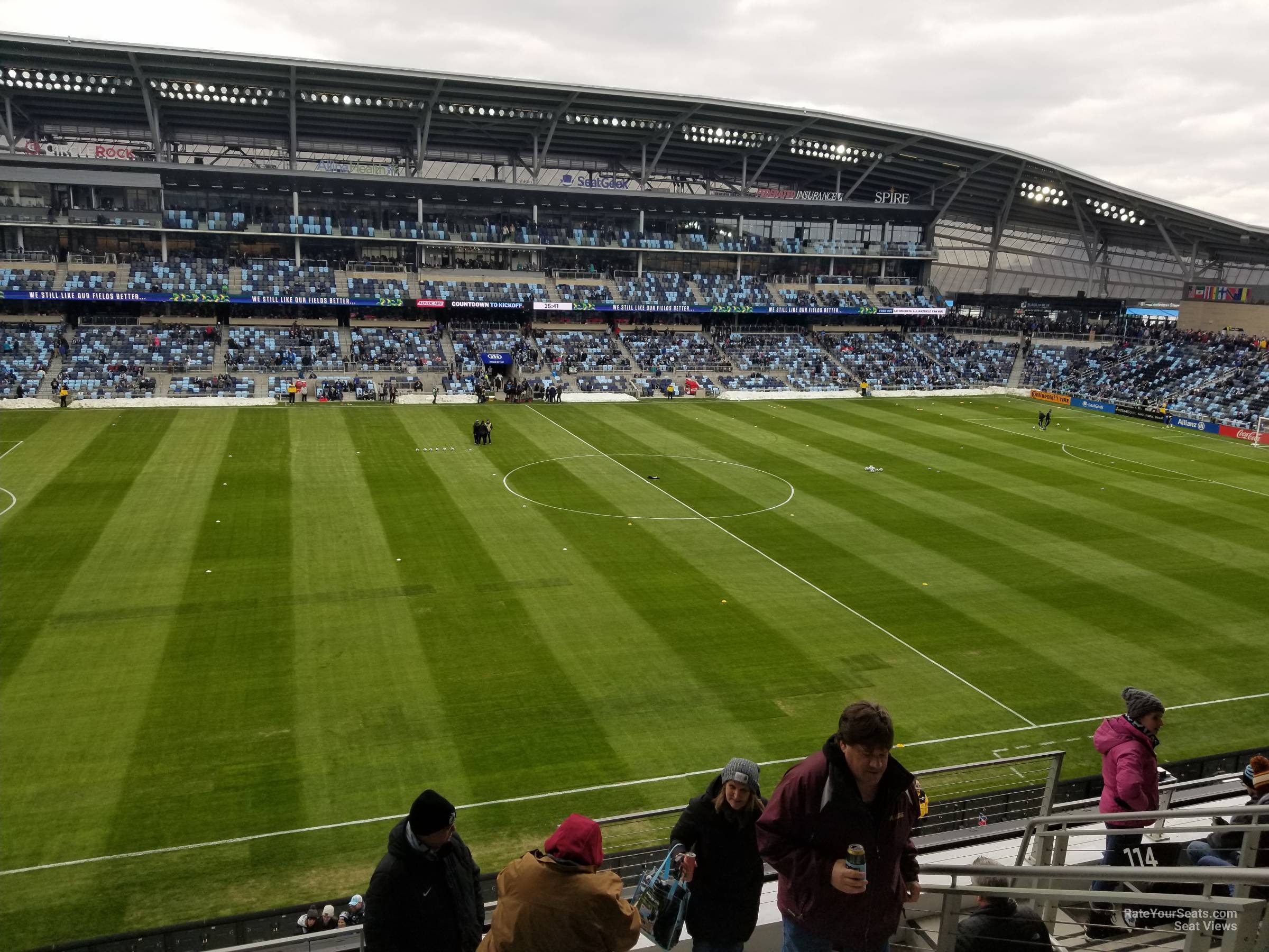 section 115, row 7 seat view - allianz field