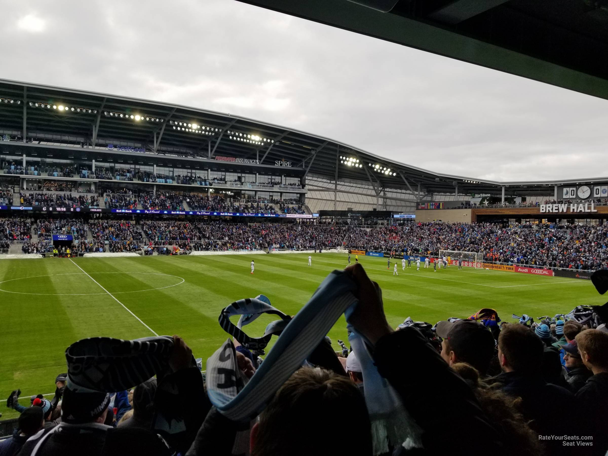 section 13, row 18 seat view  - allianz field