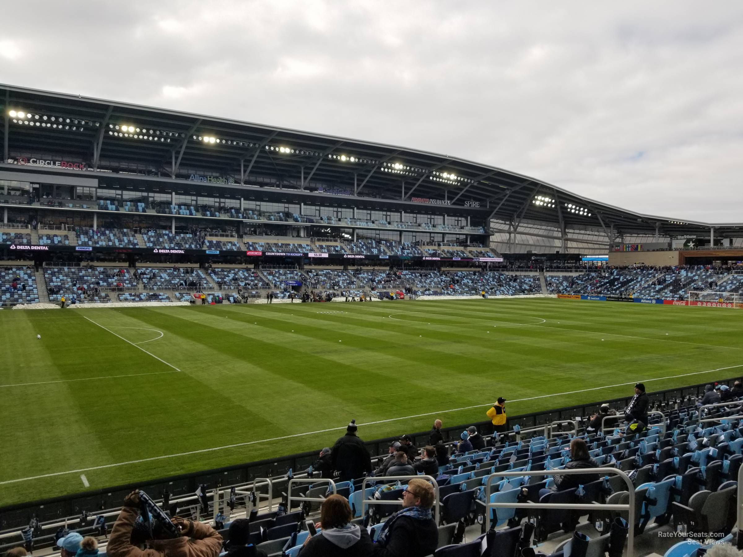 section 17, row 15 seat view - allianz field