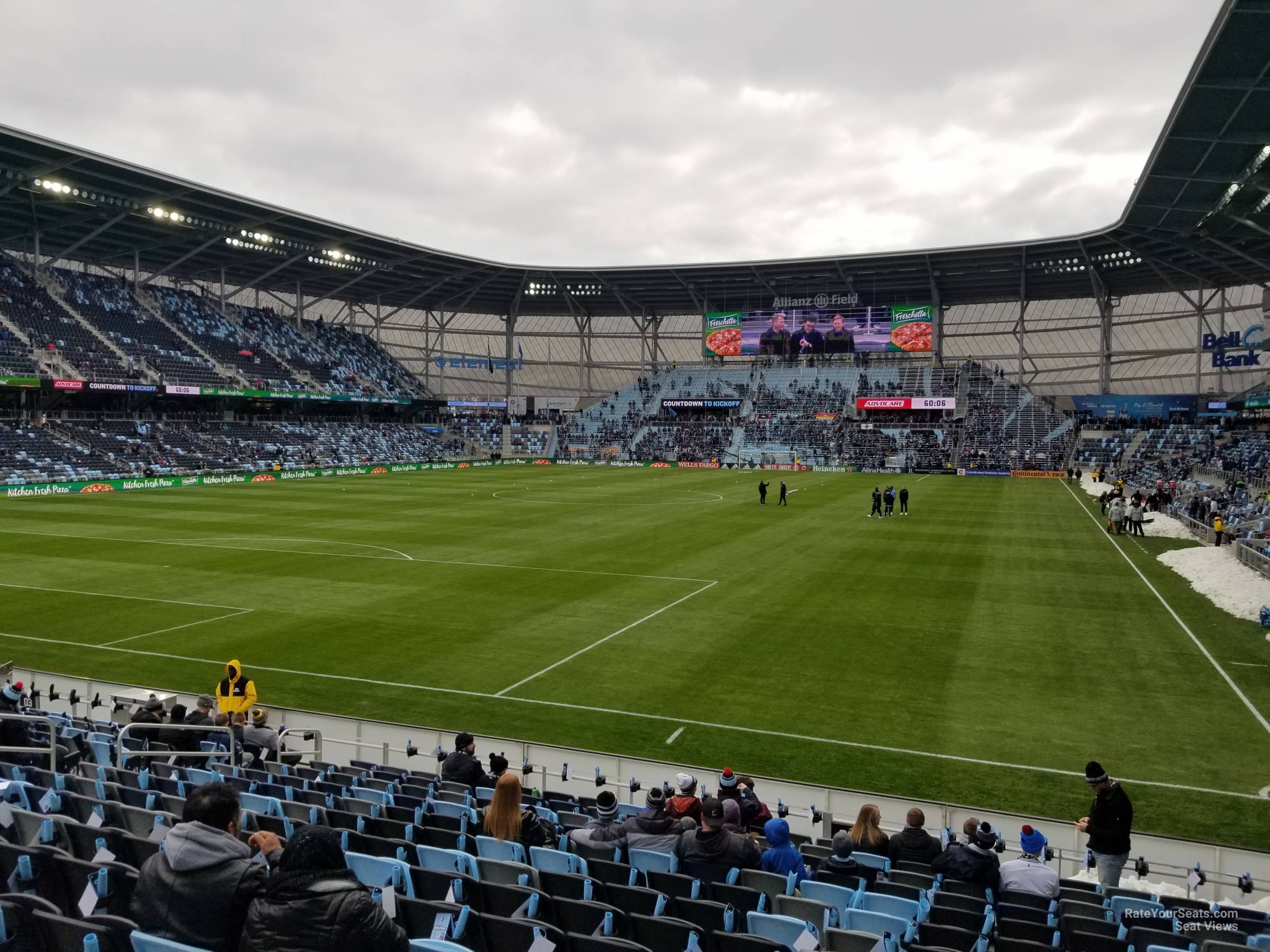 section 2, row 15 seat view  - allianz field