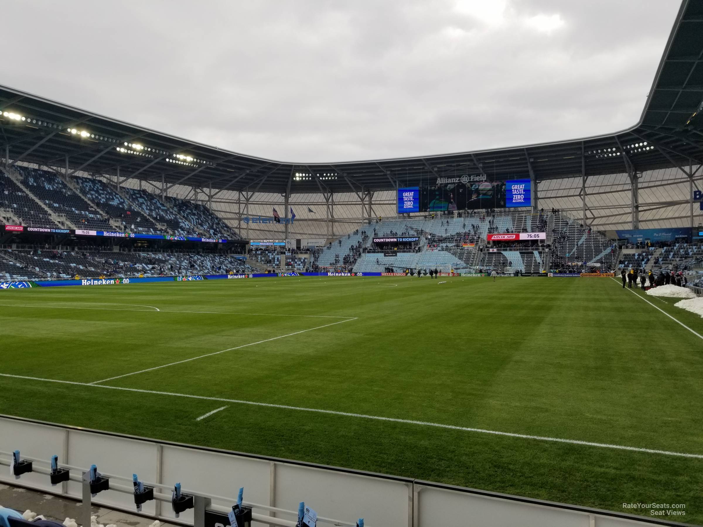 section 2, row 5 seat view  - allianz field