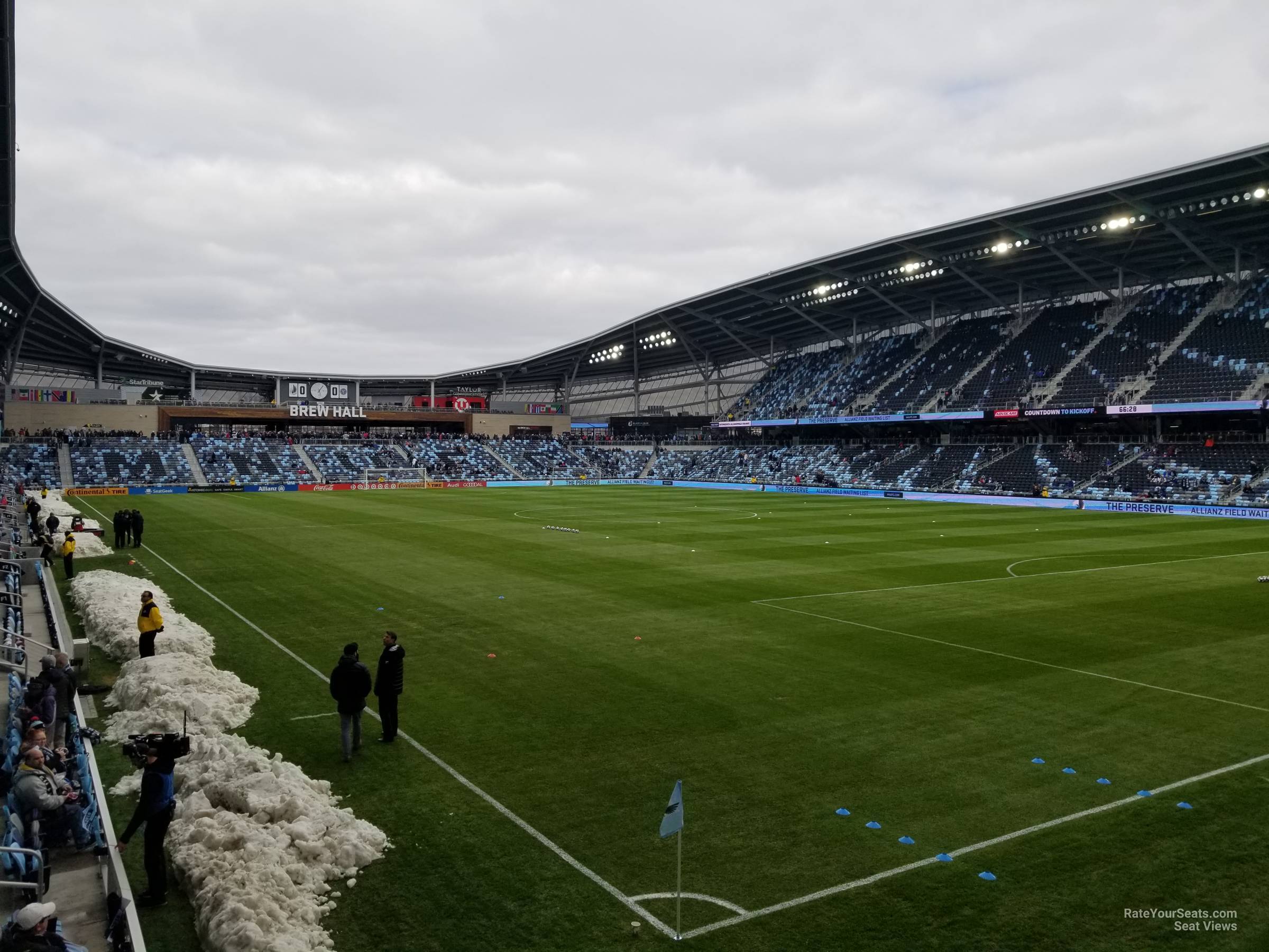 section 25, row 5 seat view  - allianz field