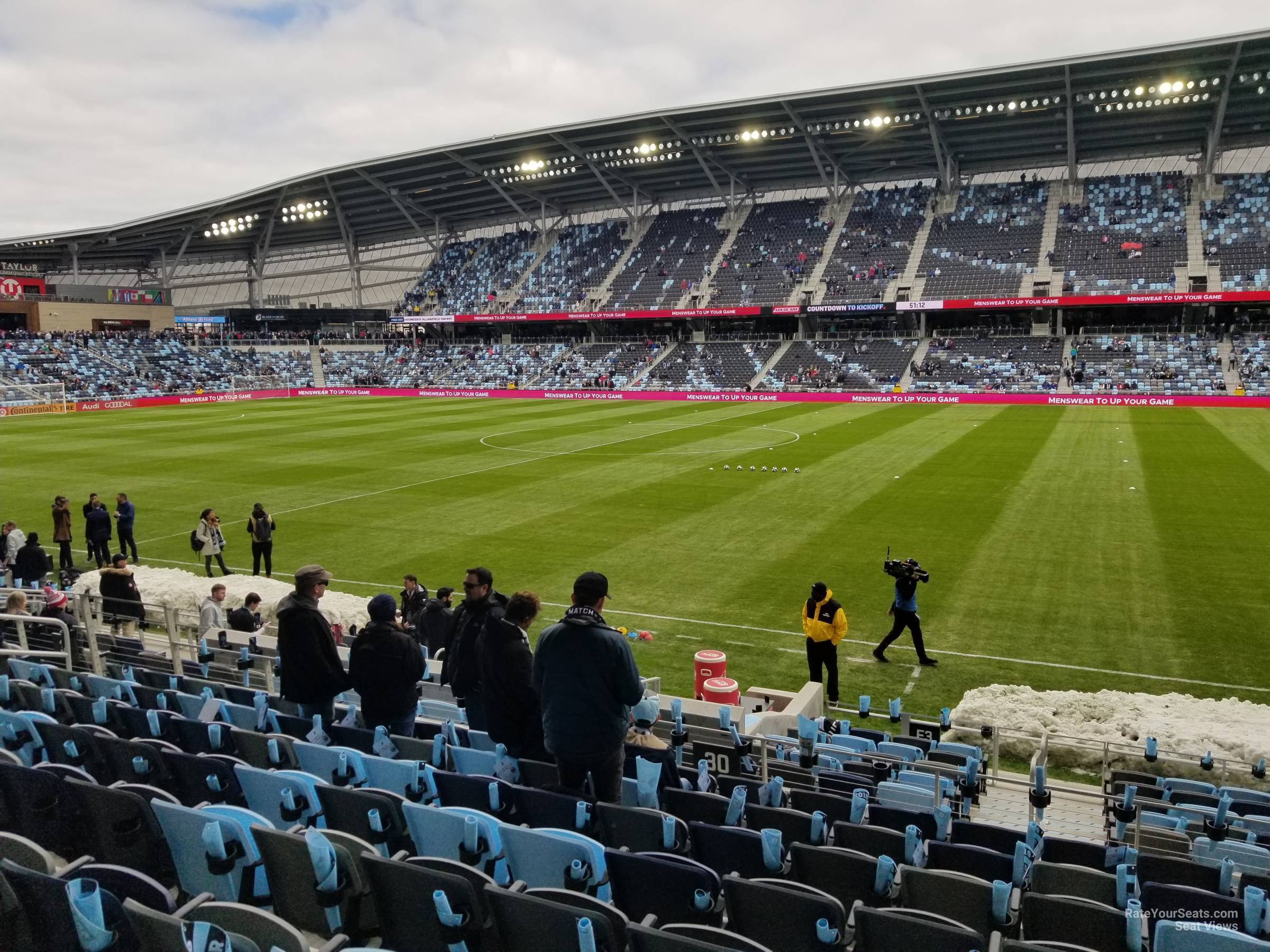 section 30, row 15 seat view  - allianz field