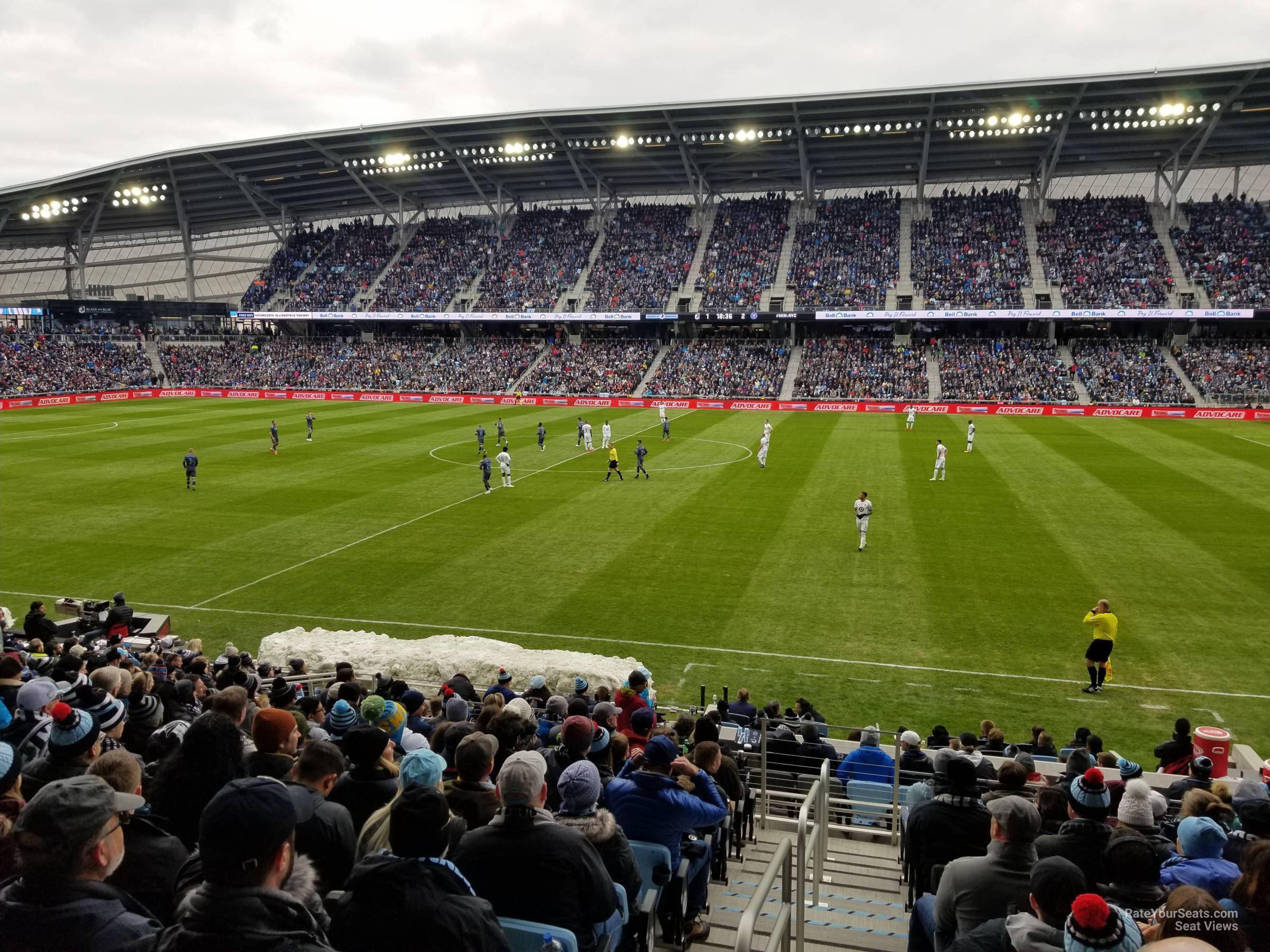 section 30, row 18 seat view  - allianz field