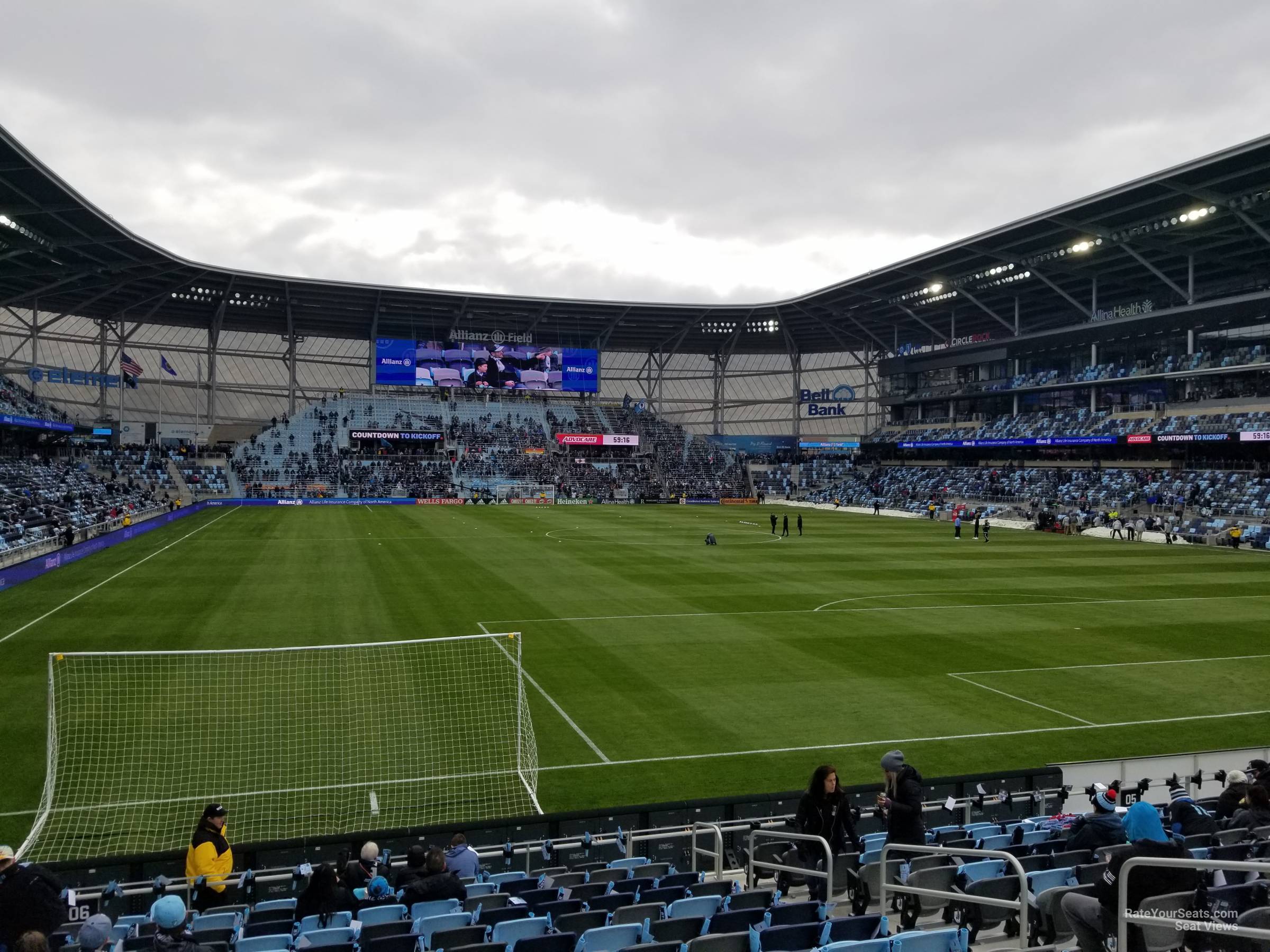 section 6, row 15 seat view - allianz field