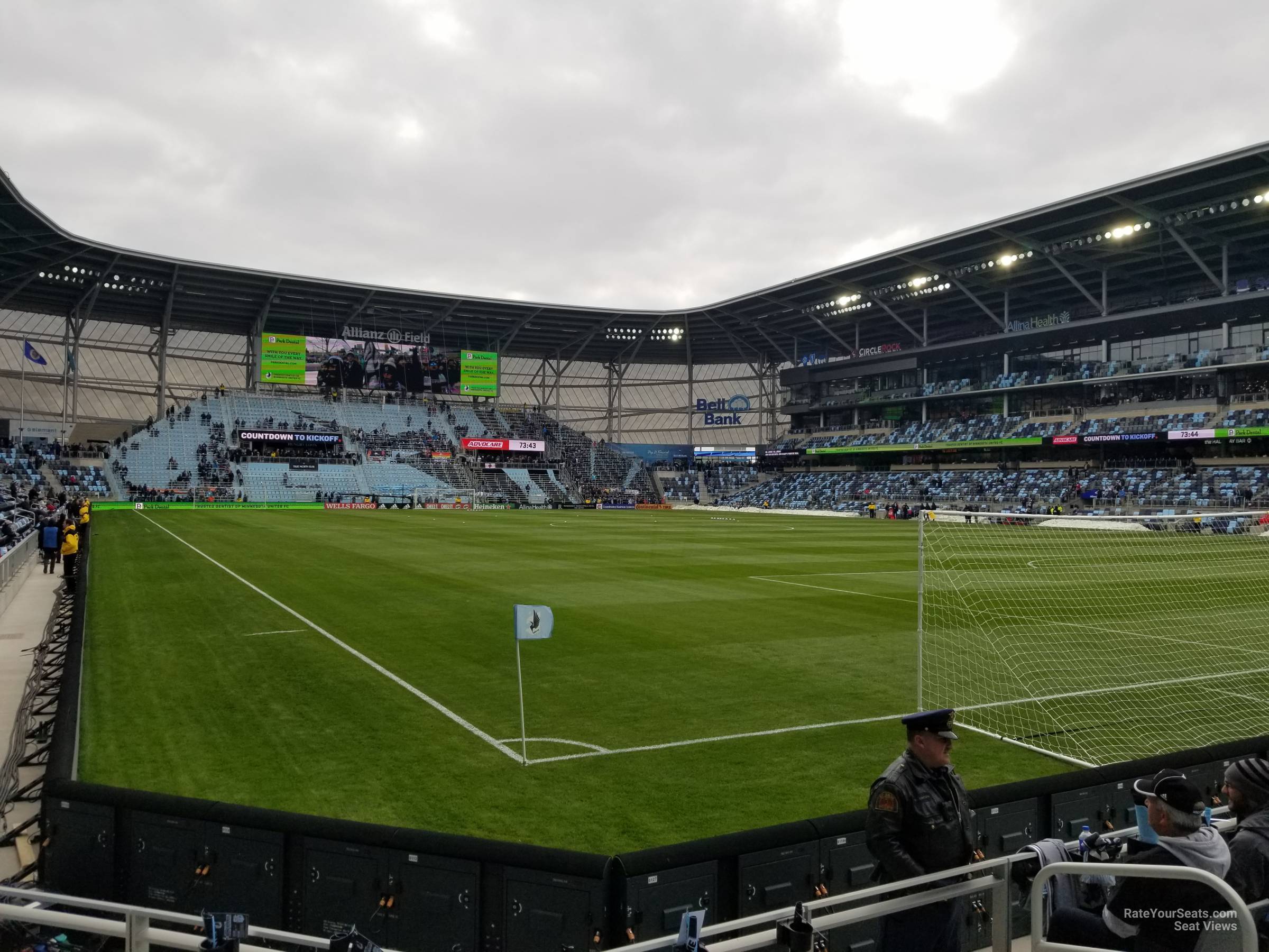 section 7, row 5 seat view - allianz field