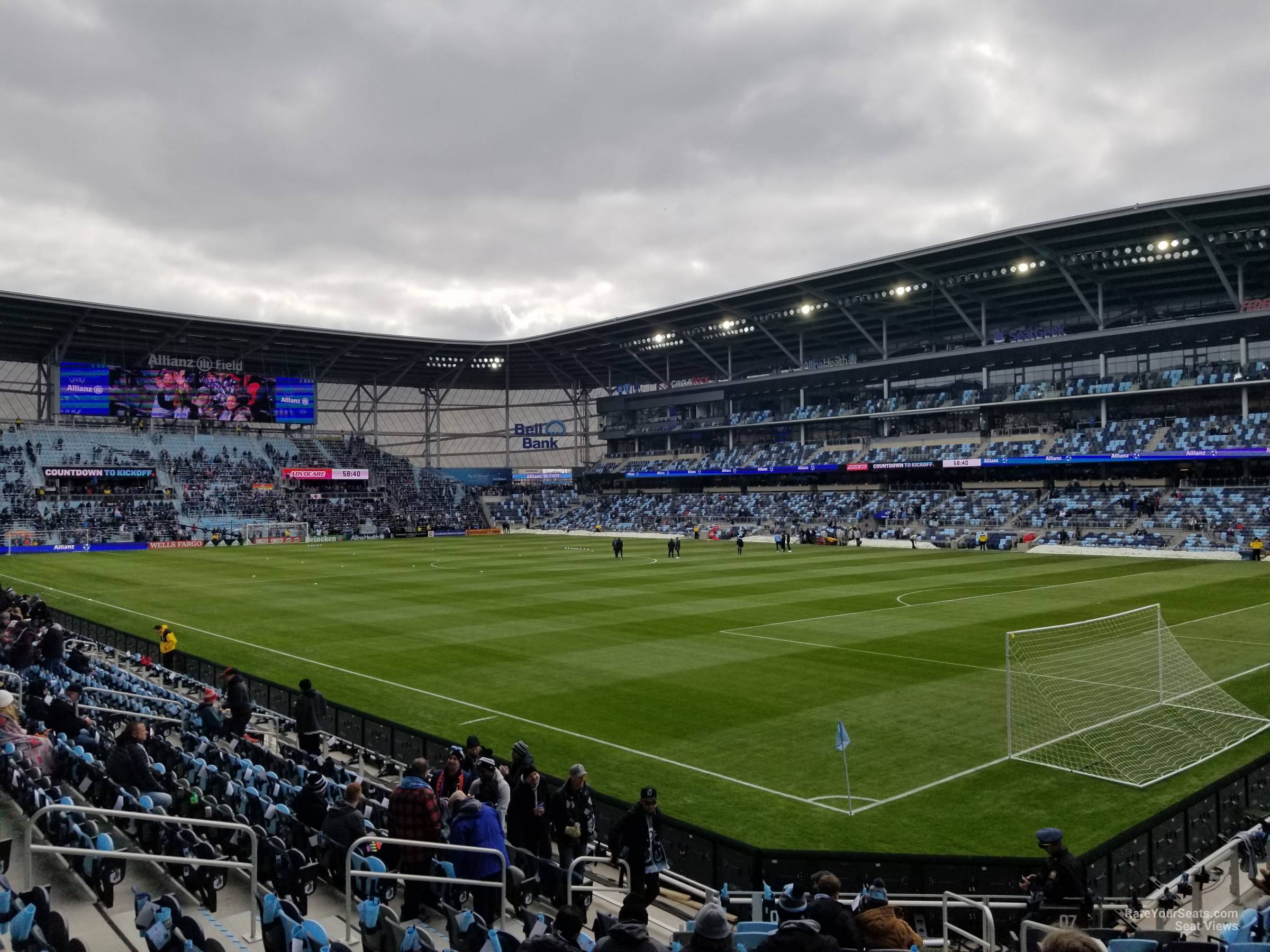section 8, row 15 seat view - allianz field