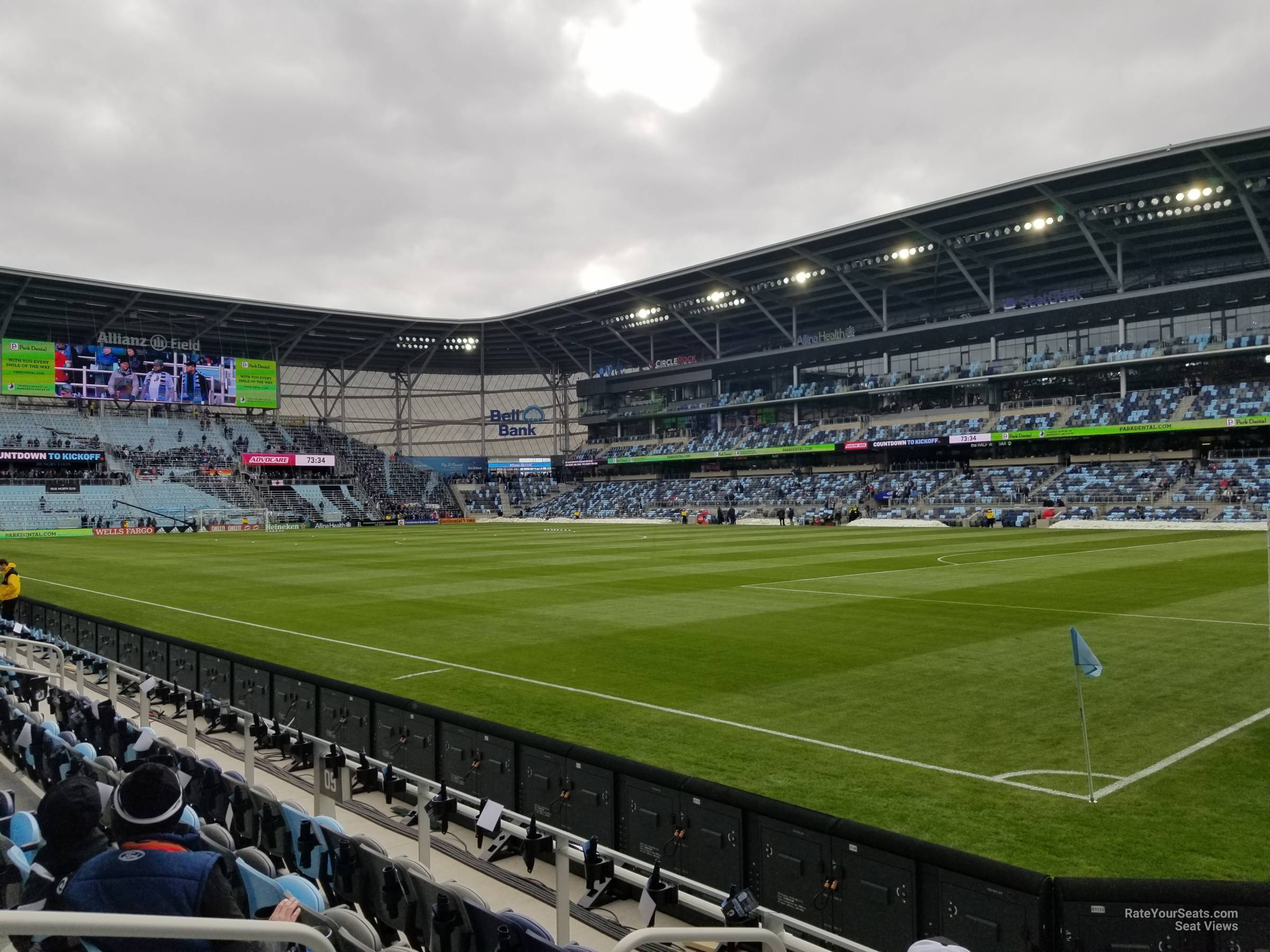 section 8, row 5 seat view - allianz field